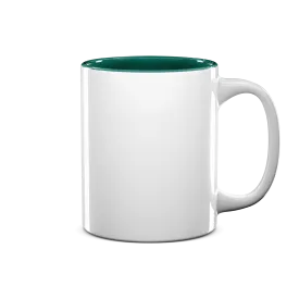 11 oz Two Tone Colored Mug - Green