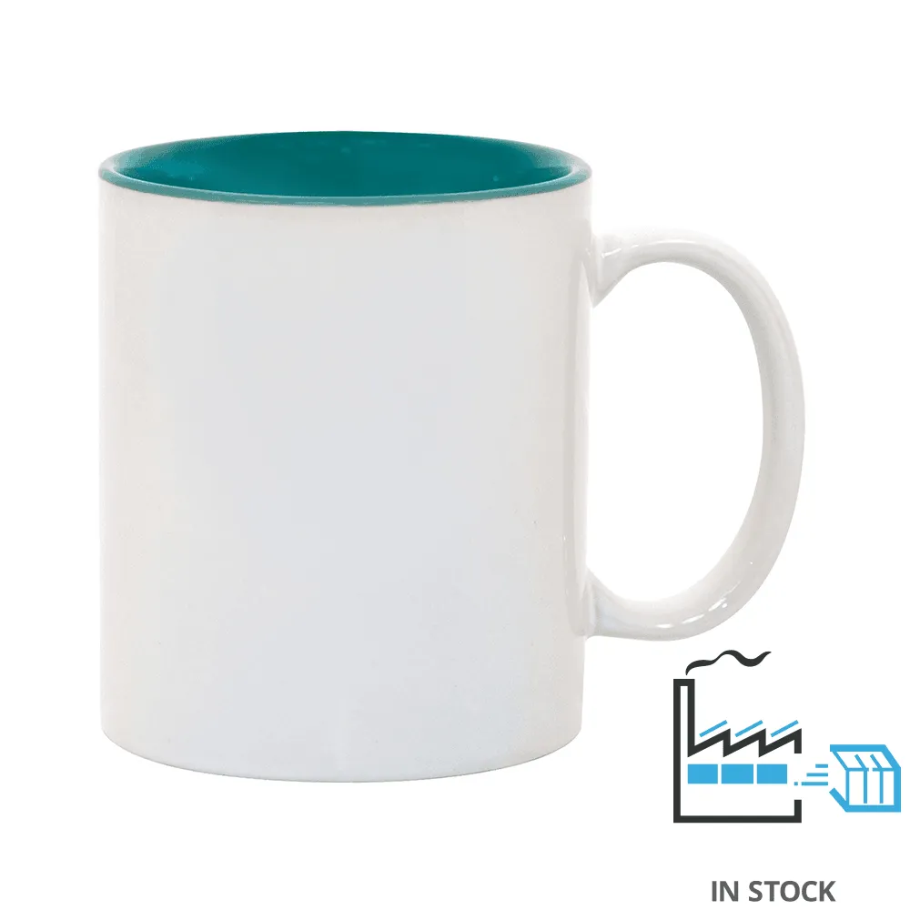 11 oz Two Tone Colored Mug - Green