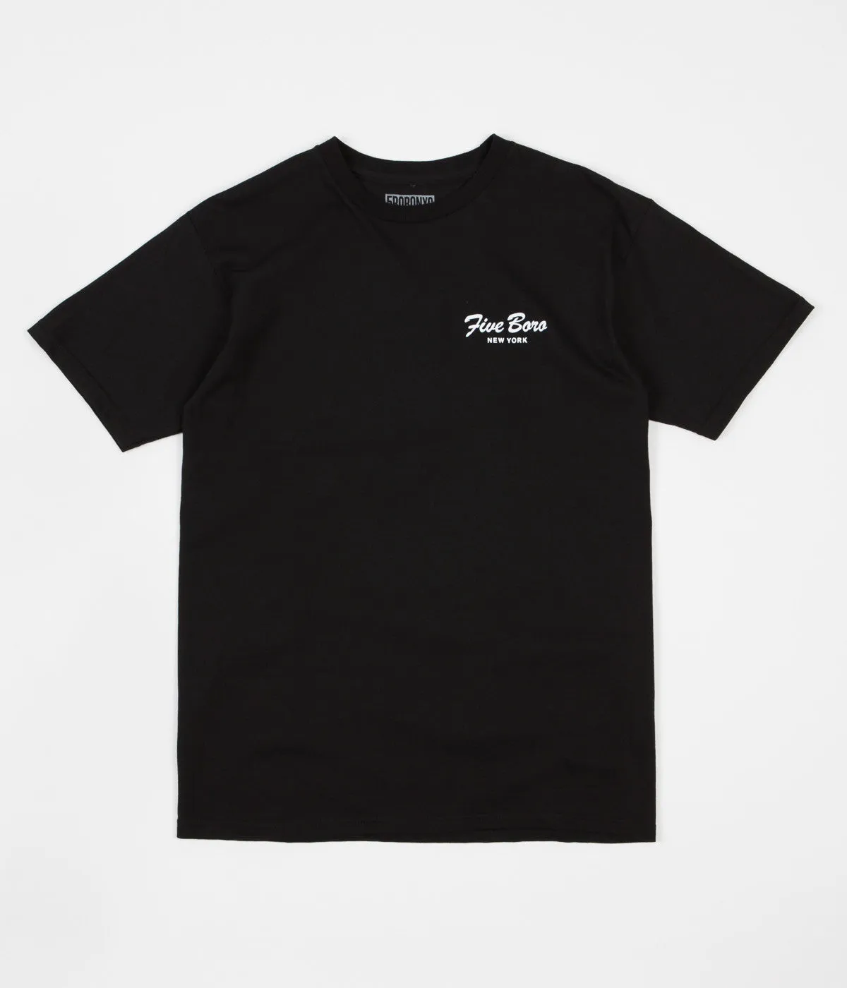 5Boro Burning Rose T-Shirt - Black