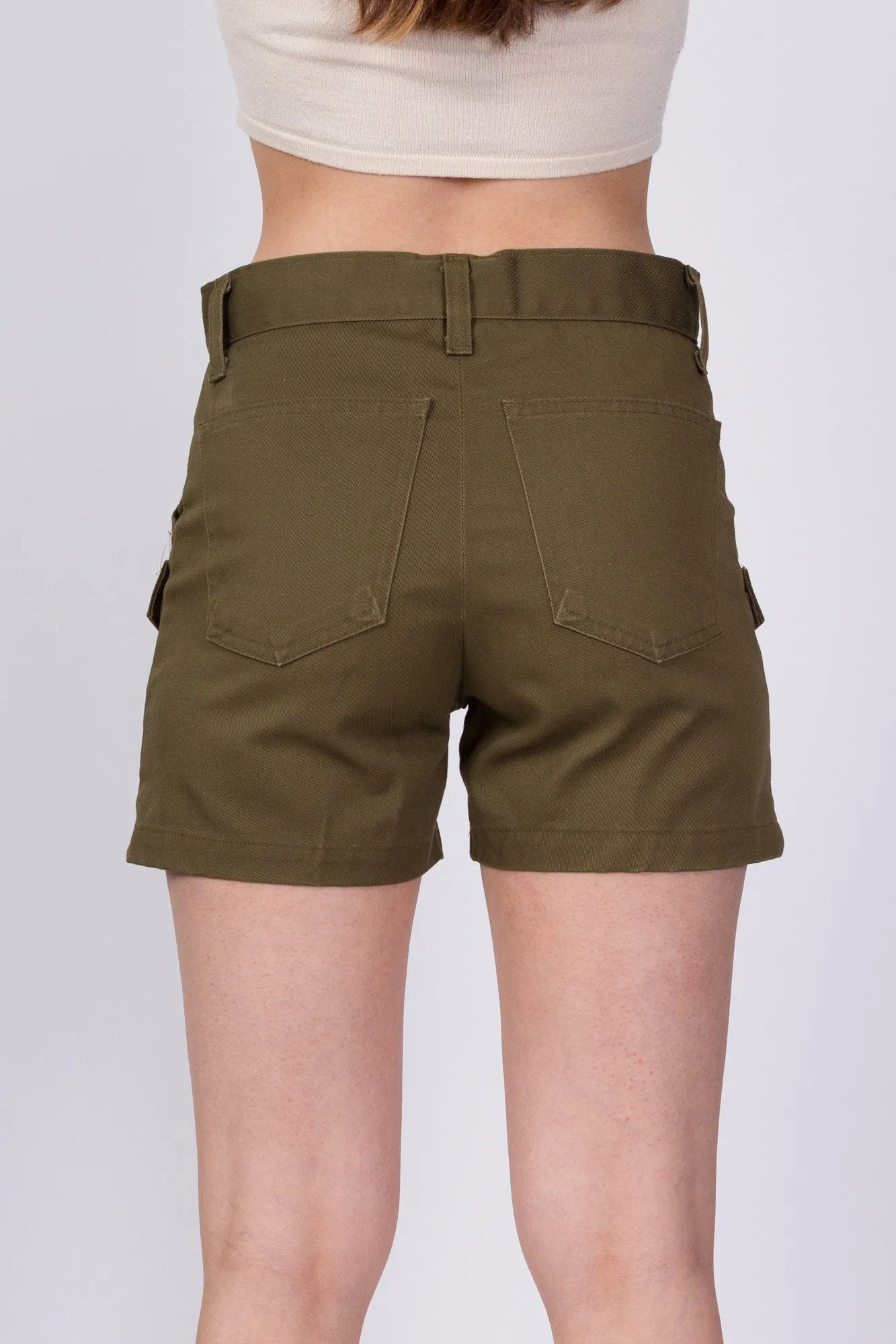 70s High Waist Boy Scout Uniform Shorts - XS to Small