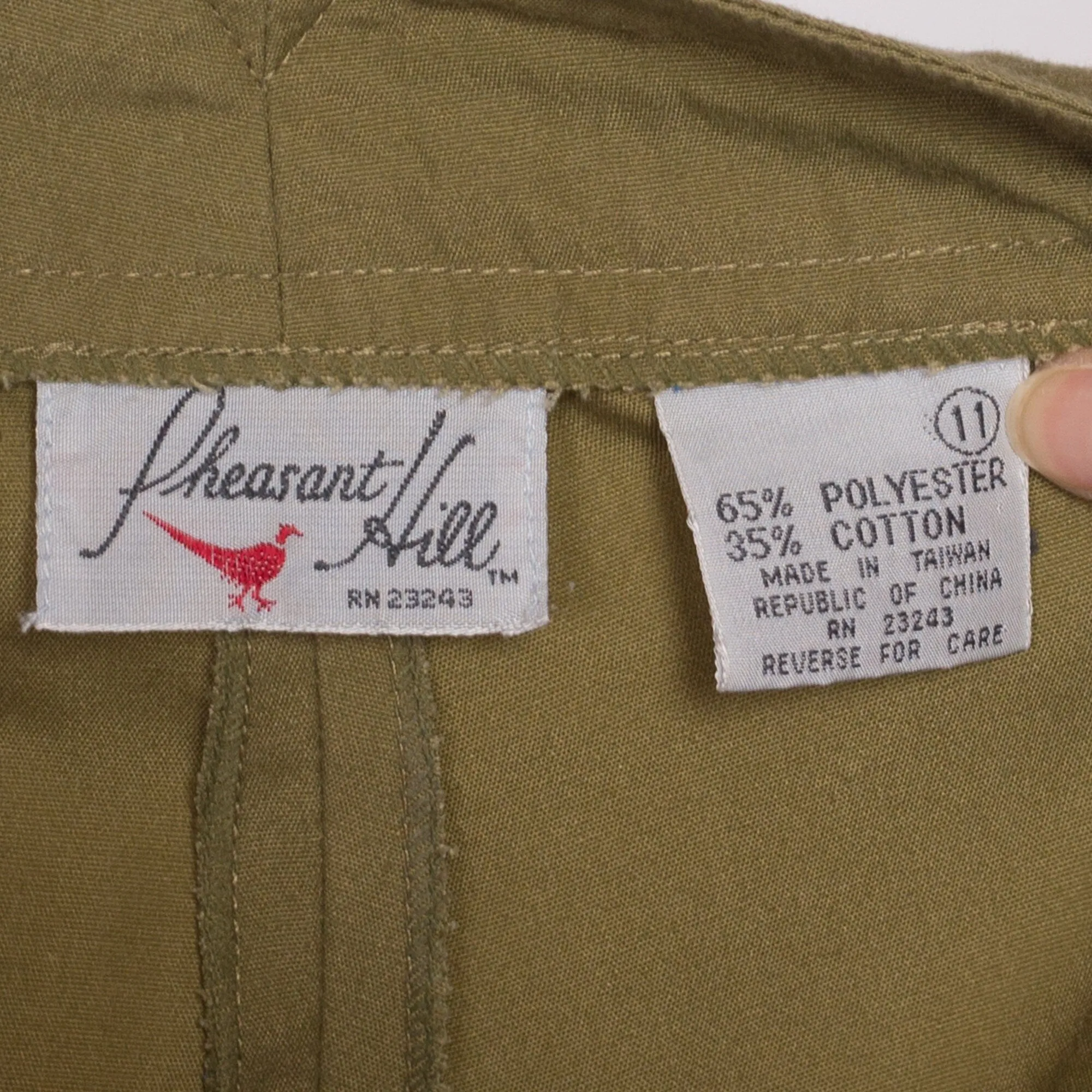 80s Olive High Waisted Trousers - Medium, 28"