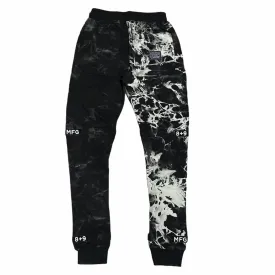 8&9 Strapped Up Fleece Sweatpants (Oreo Tie Dye) SPTDSTRBLK