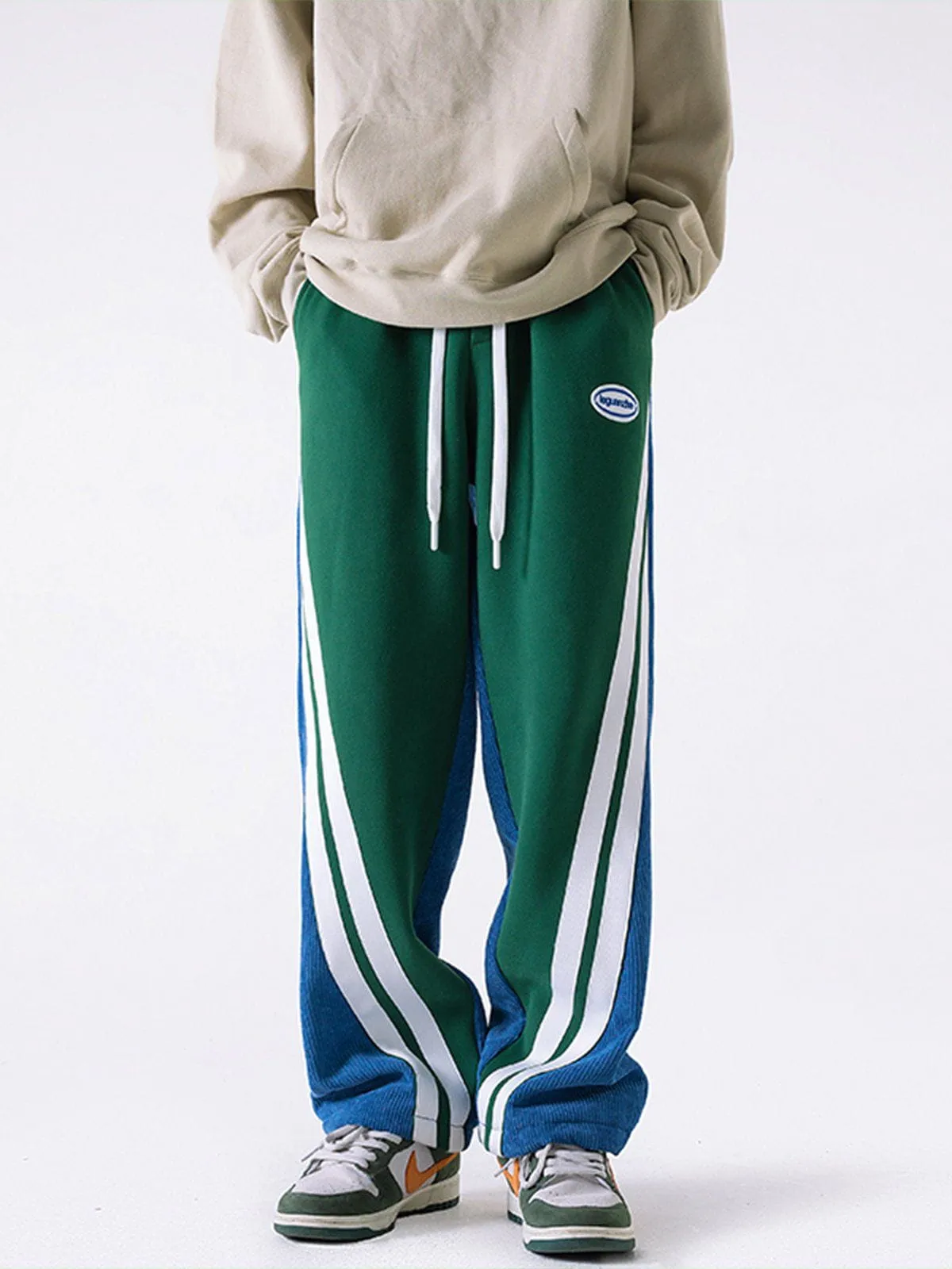 AlanBalen® - Contrast Corduroy Sweatpants