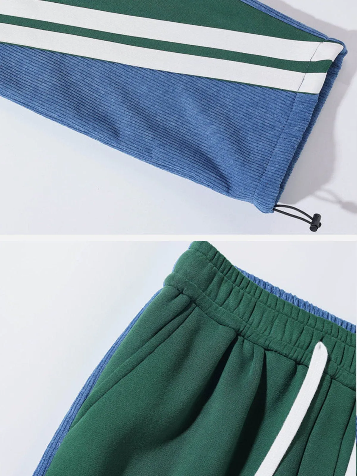 AlanBalen® - Contrast Corduroy Sweatpants