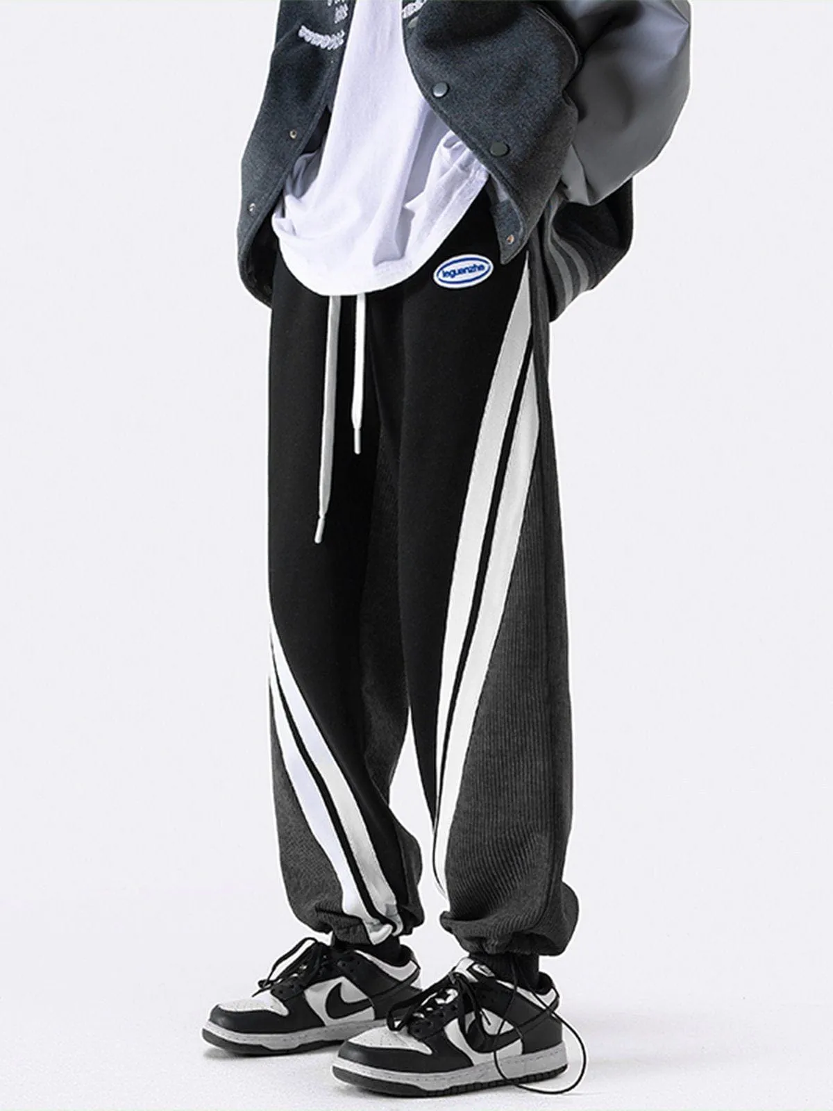 AlanBalen® - Contrast Corduroy Sweatpants