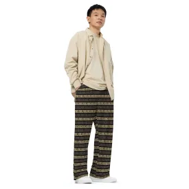 All-over print unisex wide-leg pants