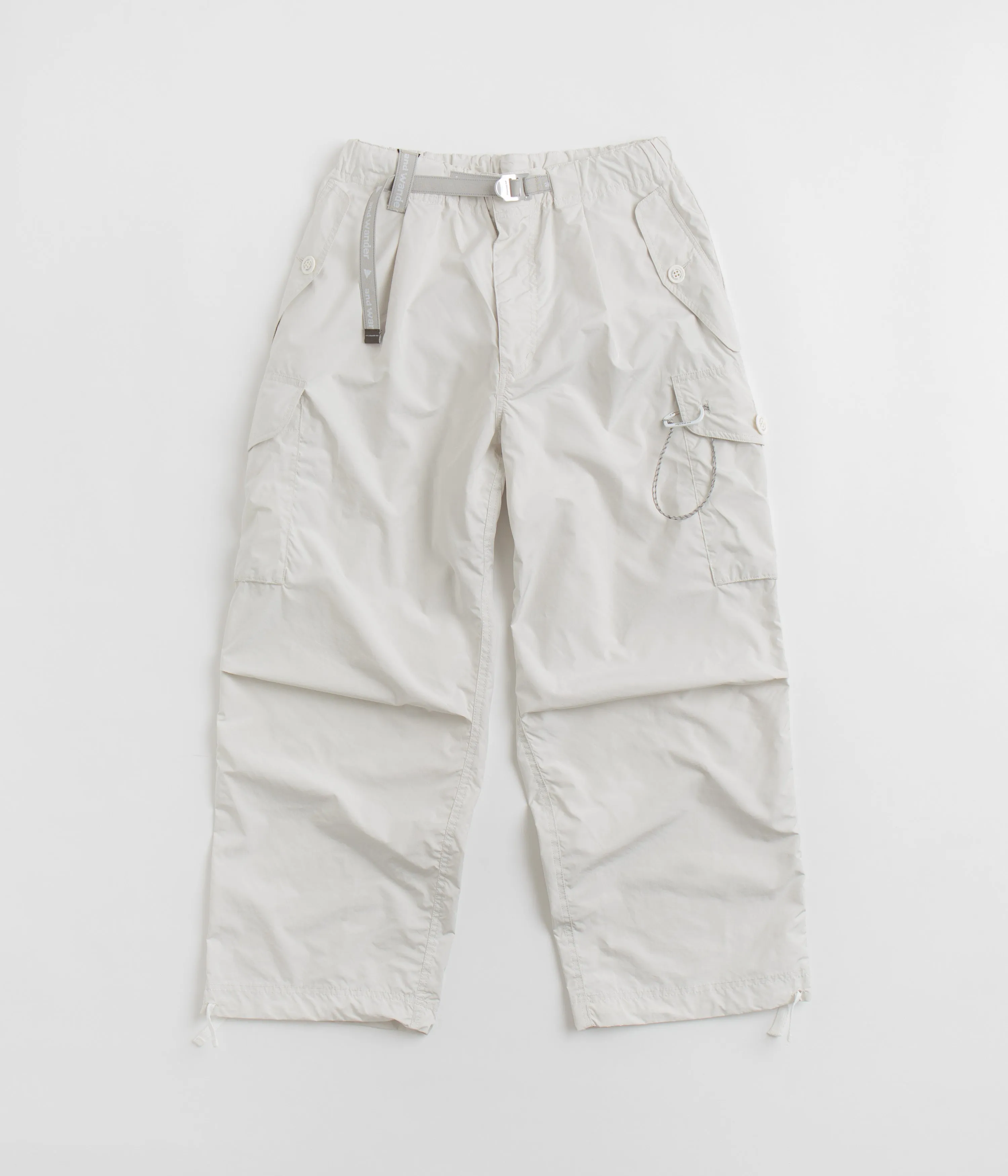 and wander Oversized Cargo Pants - Off White