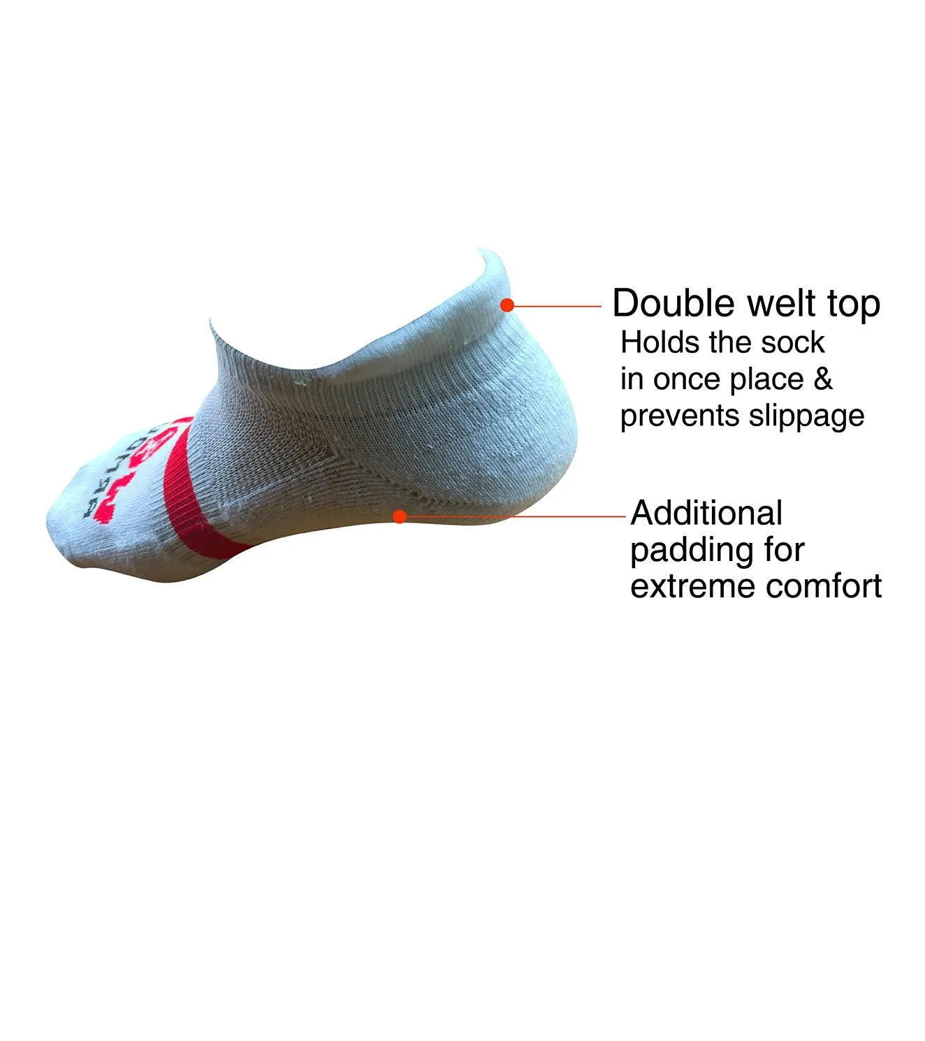 Ankle Length Breathable Training Socks White