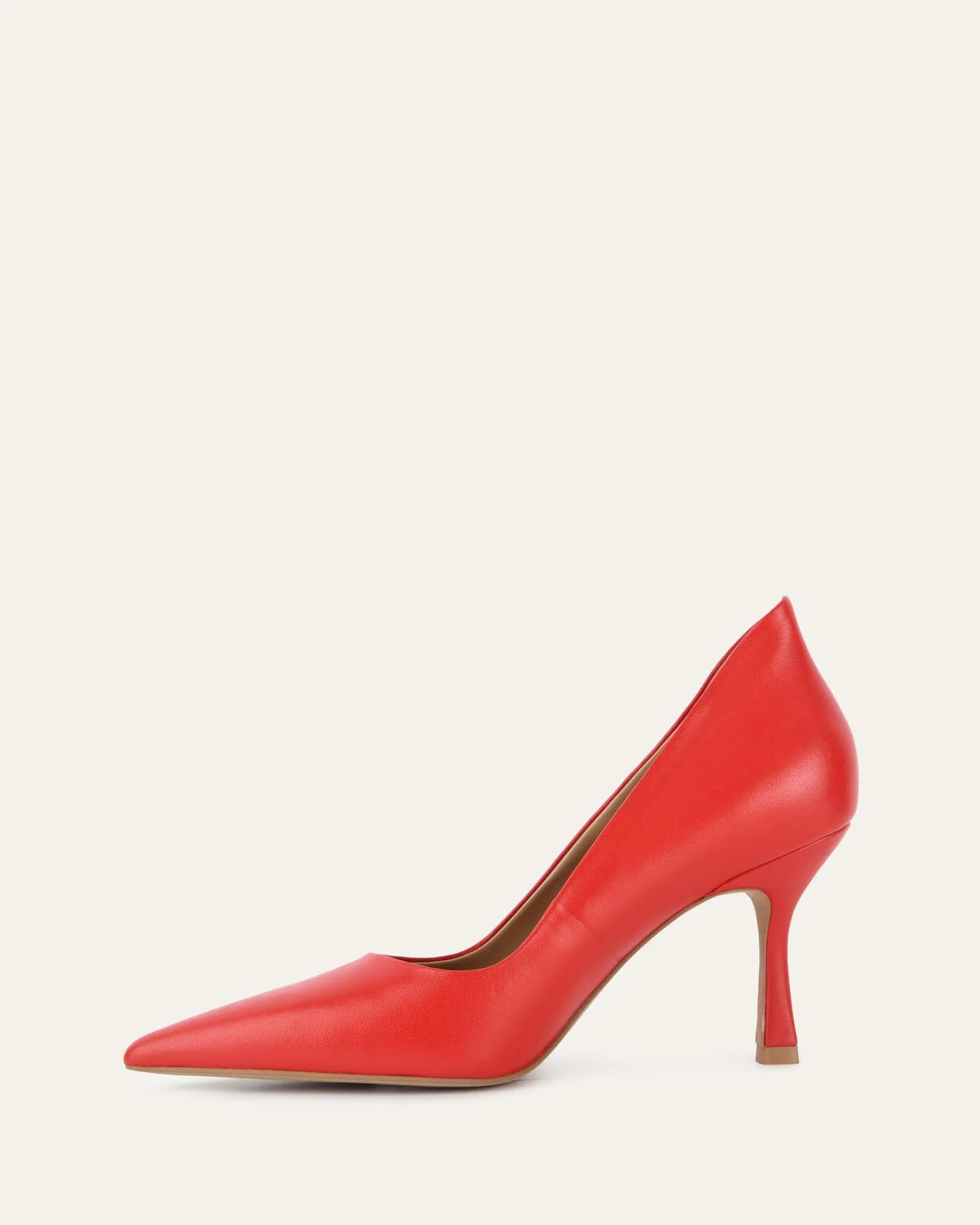 ASPIRE HIGH HEELS RED LEATHER