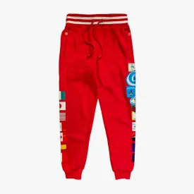 AWARD TOUR FLEECE SWEATPANTS RED