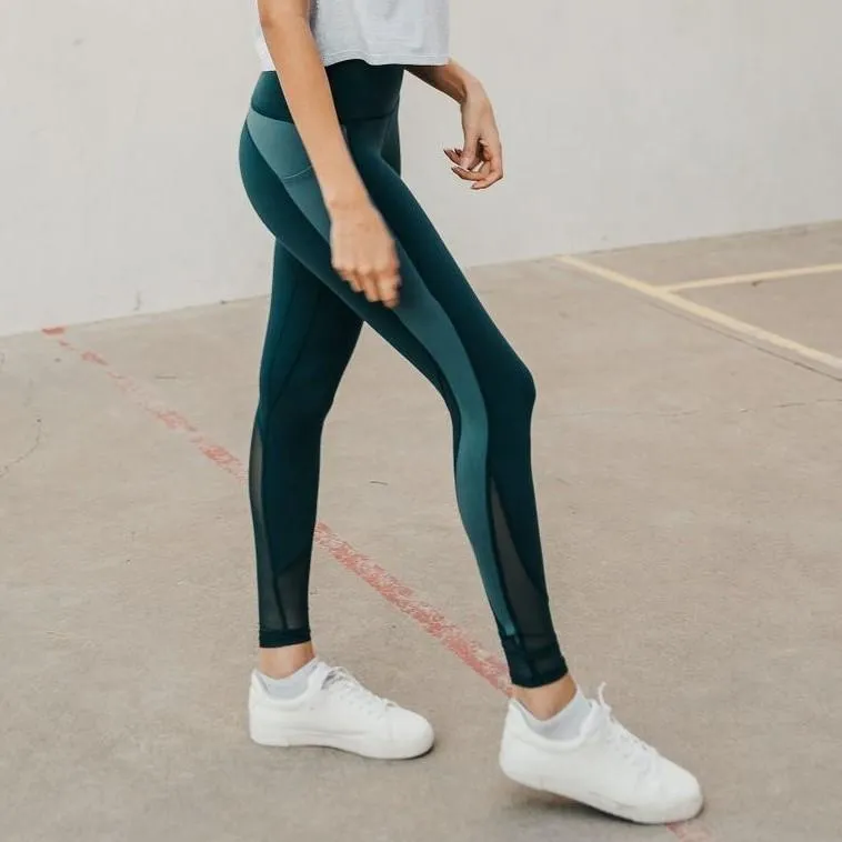 Barre Mesh Leggings - Ponderosa