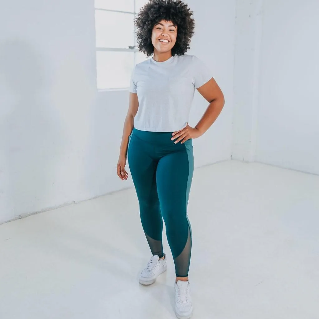 Barre Mesh Leggings - Ponderosa