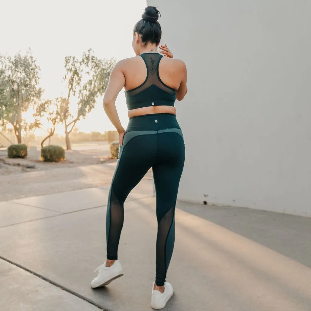 Barre Mesh Leggings - Ponderosa