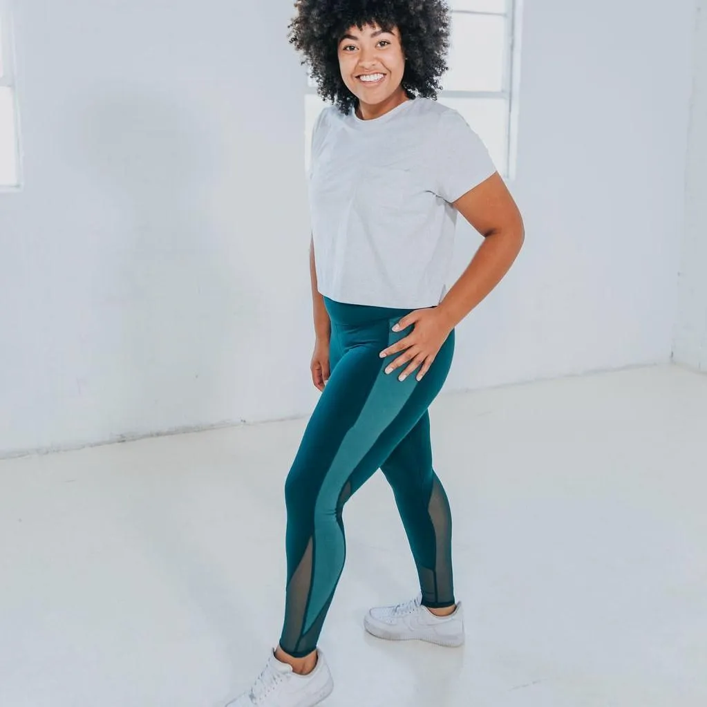 Barre Mesh Leggings - Ponderosa