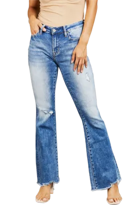 BAYEAS Izzie Mid Rise Bootcut Jeans