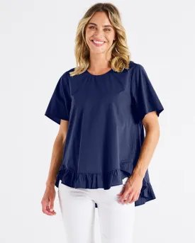 Betty Basics Candice Blouse French Blue