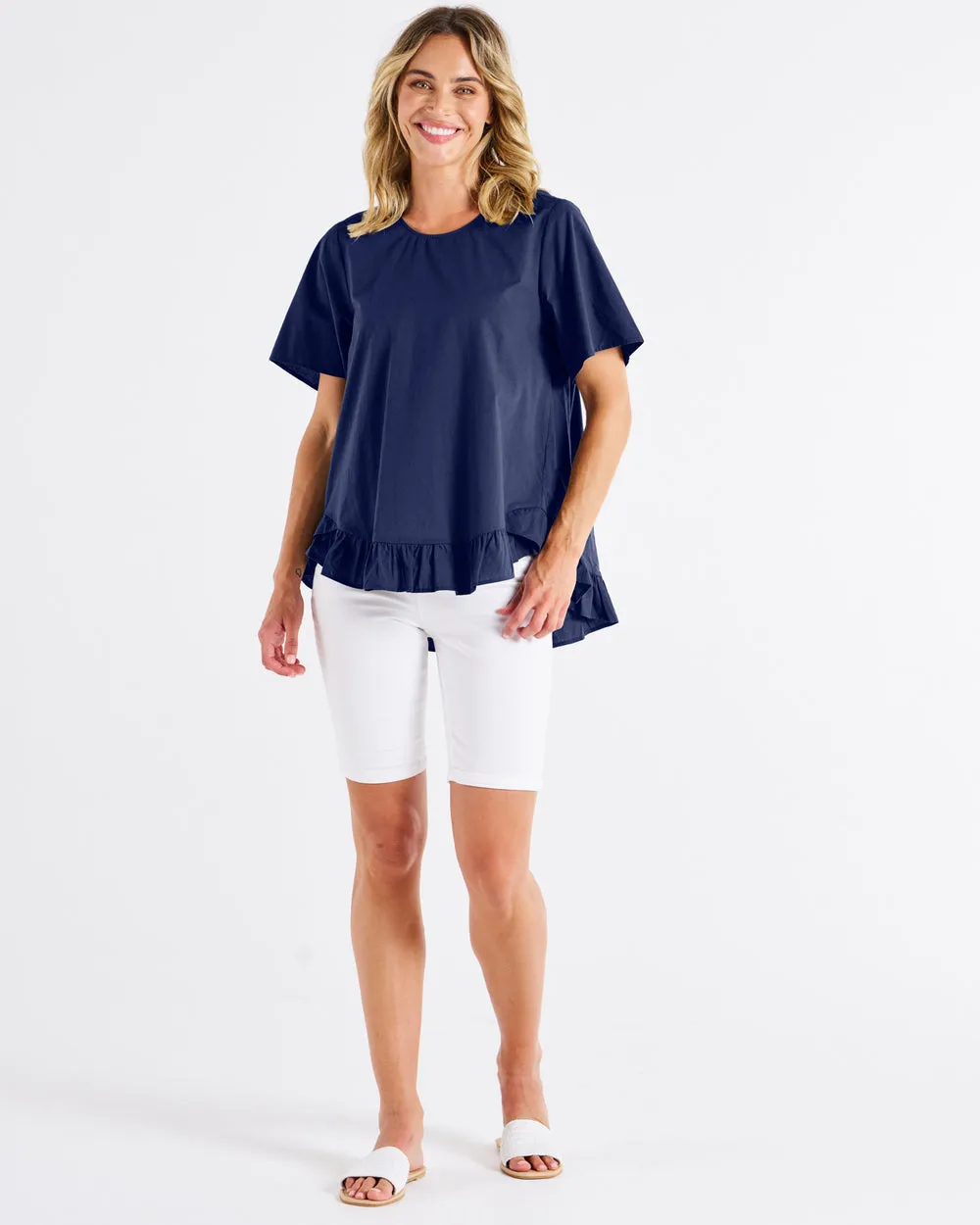 Betty Basics Candice Blouse French Blue