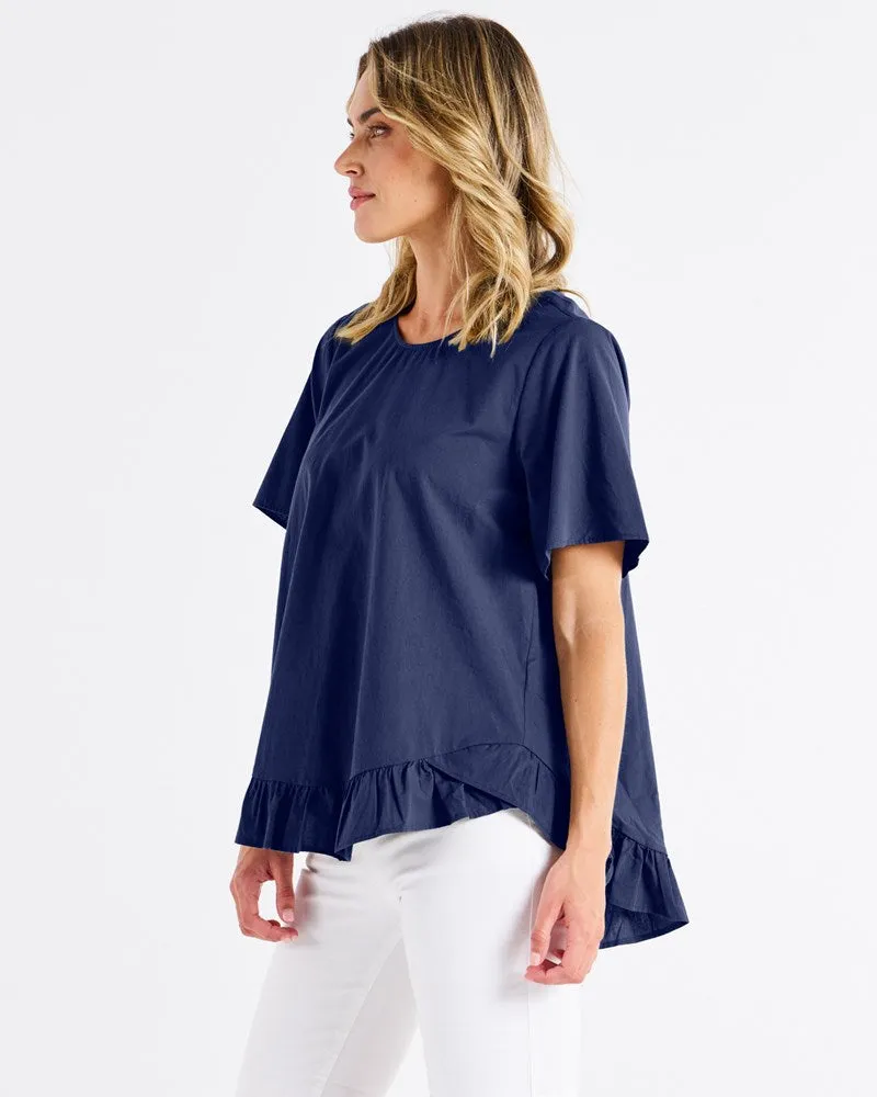 Betty Basics Candice Blouse French Blue