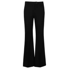 Bianca Wool Gabardine Pant - Black