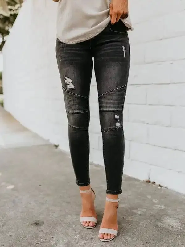 Biker Style jeans For Women