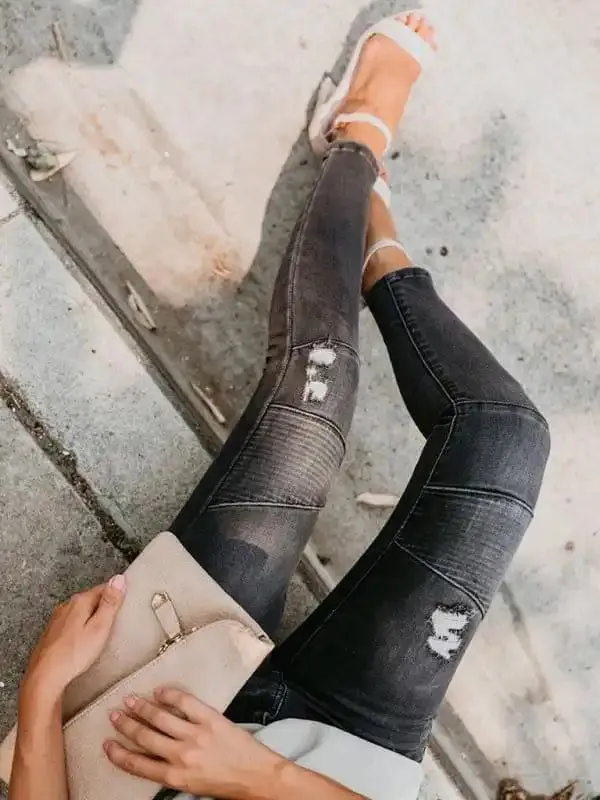 Biker Style jeans For Women