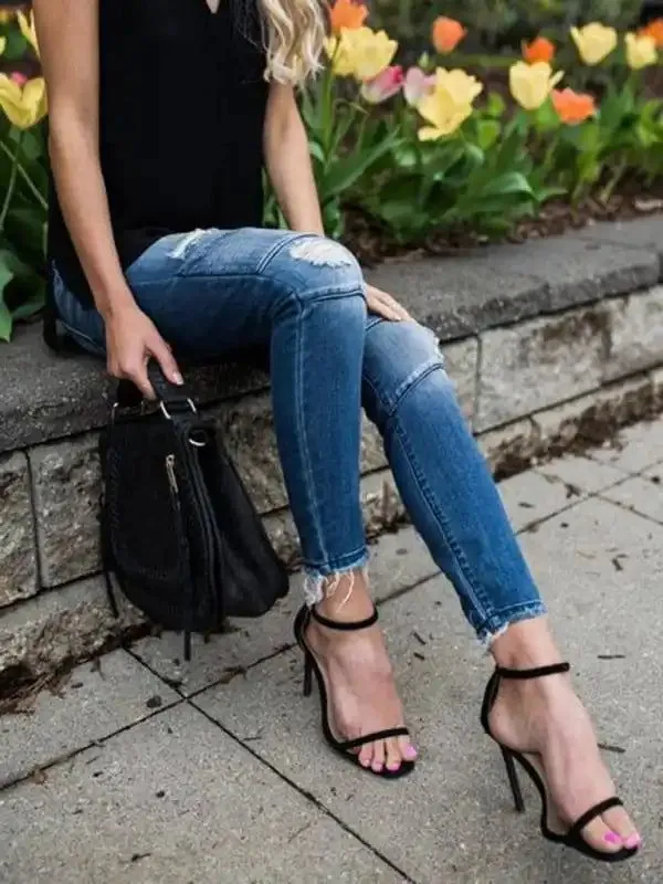 Biker Style jeans For Women