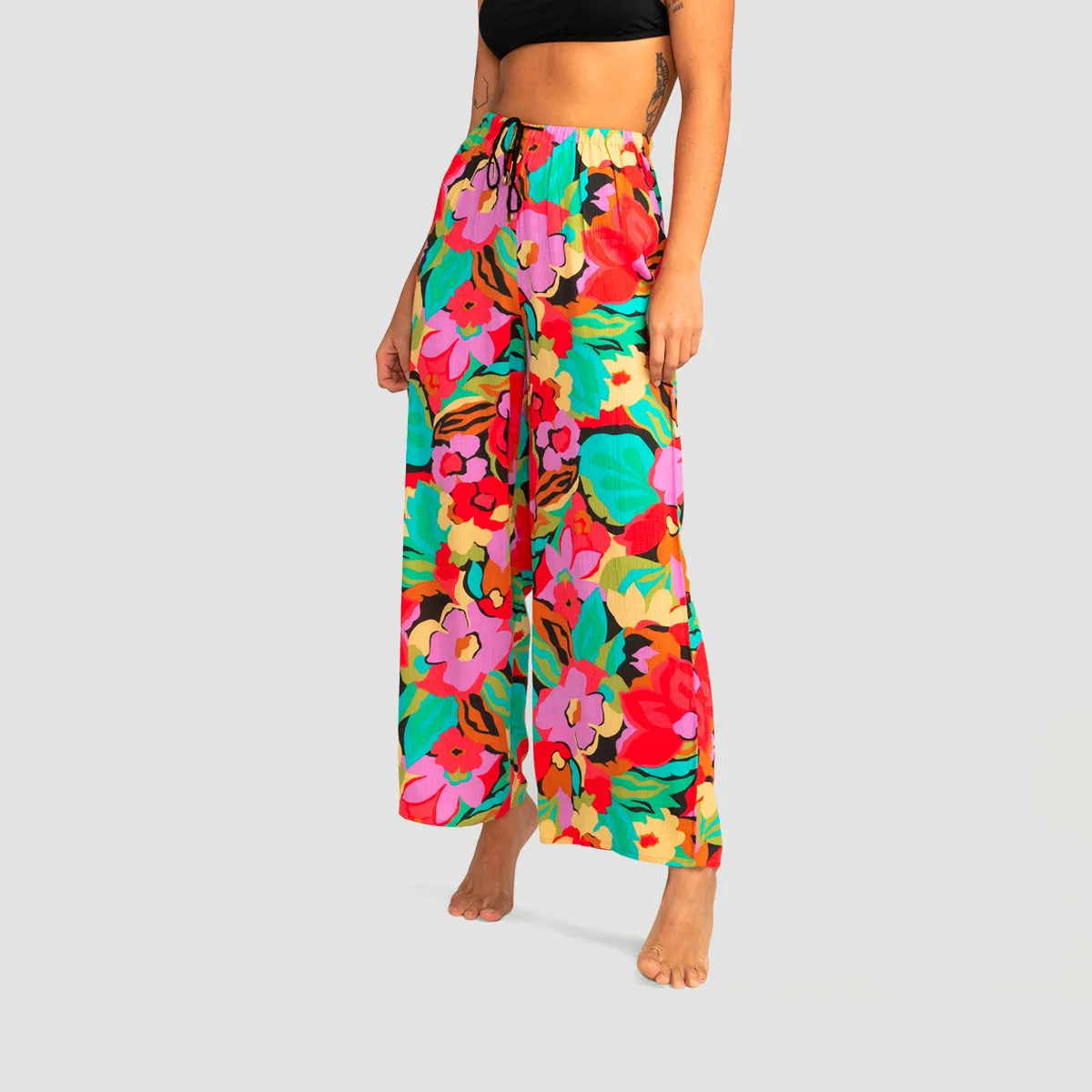 Billabong Beach Spirit Wide Leg Trousers Multi - Womens