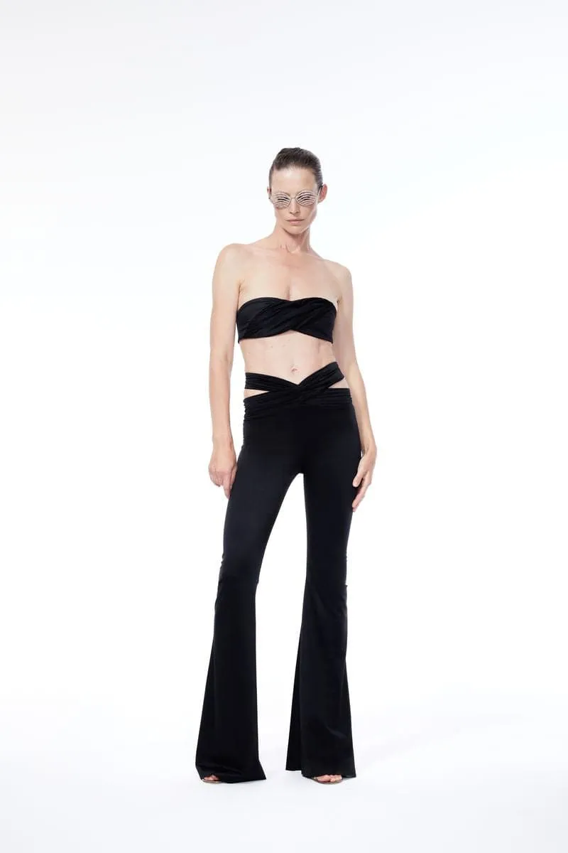 BLACK ETERNITY FLARED PANTS