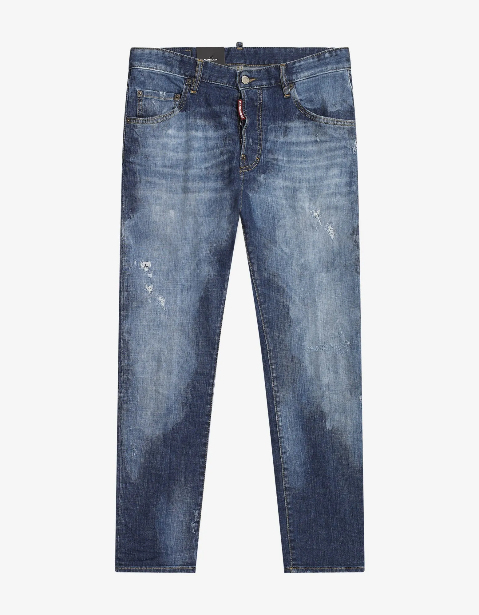 Blue Distressed Skater Jeans