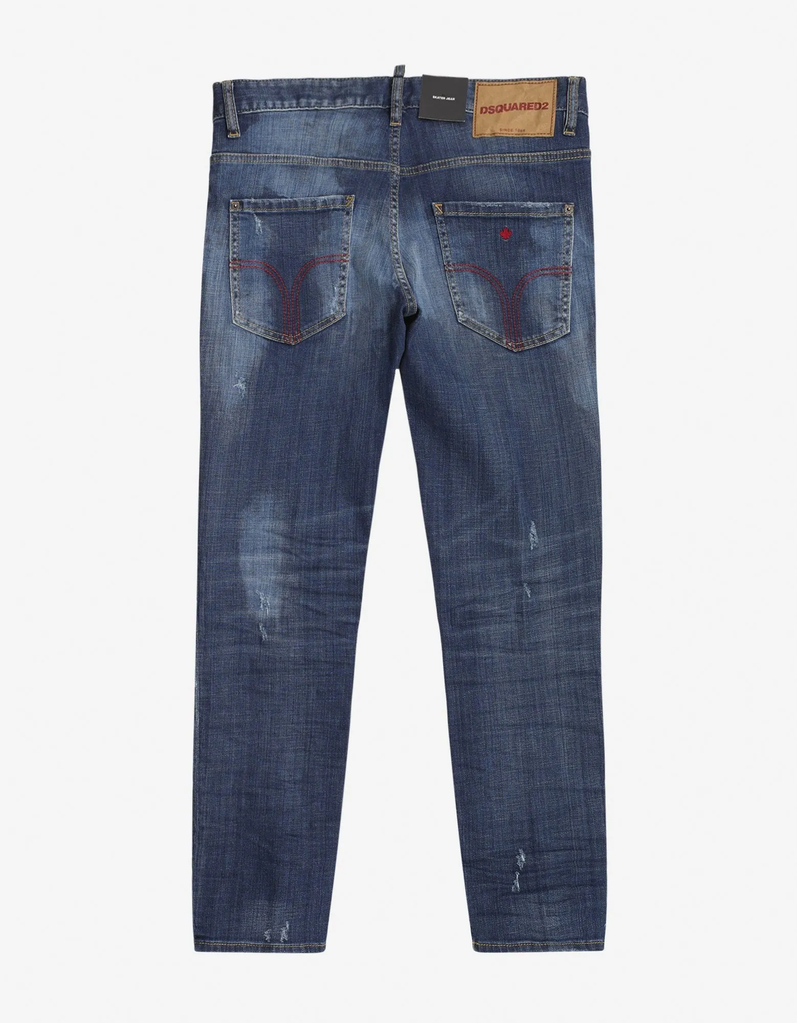 Blue Distressed Skater Jeans