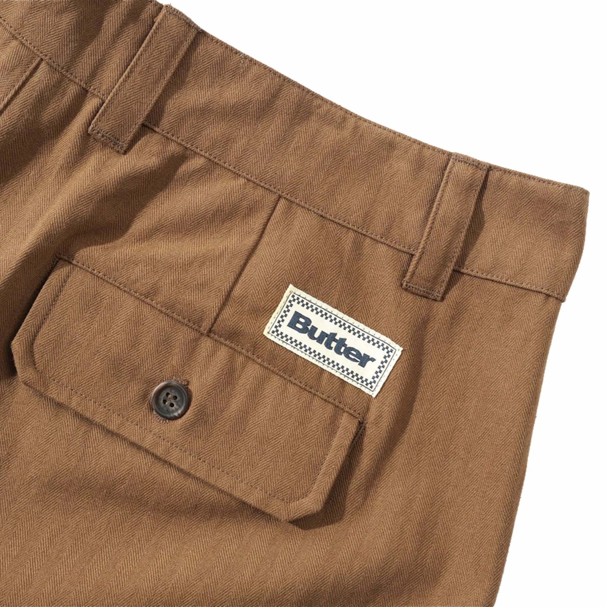 Butter Goods Pleated Trousers (Brown)