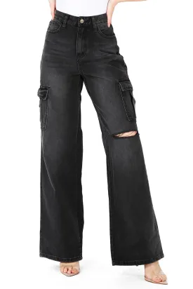 Cargo Wide Leg Jeans