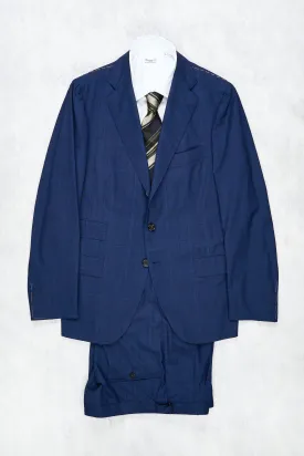 Cesare Attolini Blue/Black Check Wool Suit