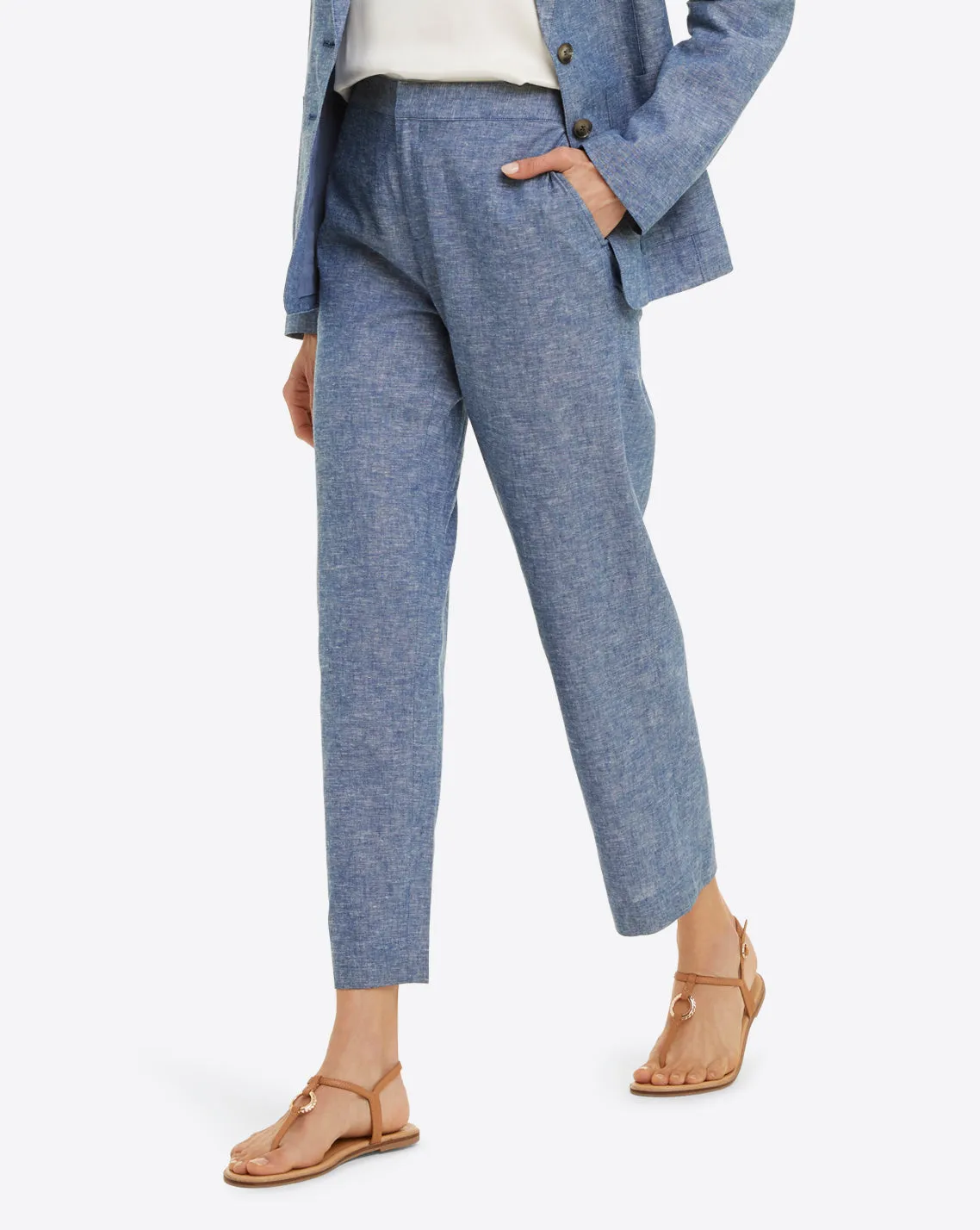 Chambray Pants