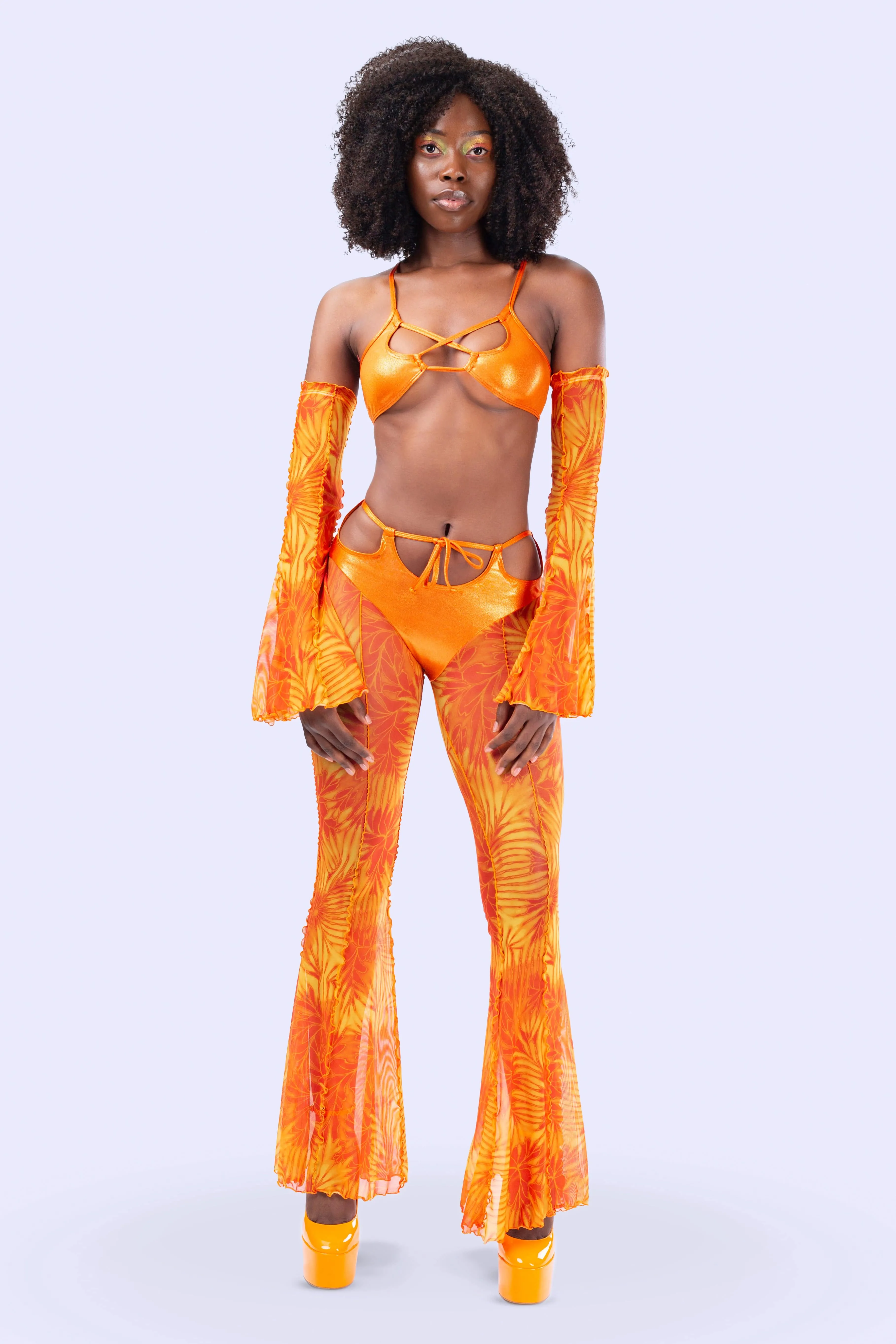 Citrine Bikini Bell Bottoms Pants