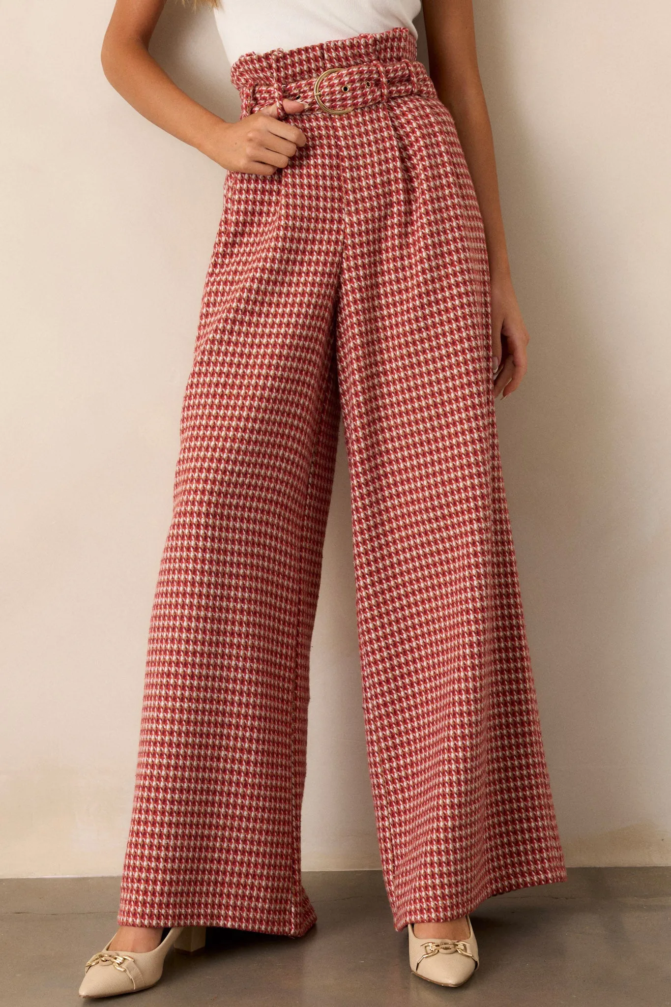 Classic Delight Light Rust Multi Tweed Pants