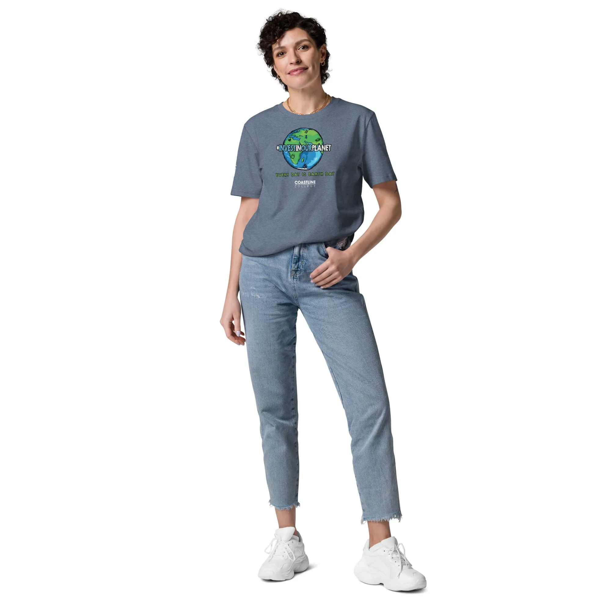 Coastline "Invest In Our Planet" Unisex organic cotton t-shirt (Dark Colors)