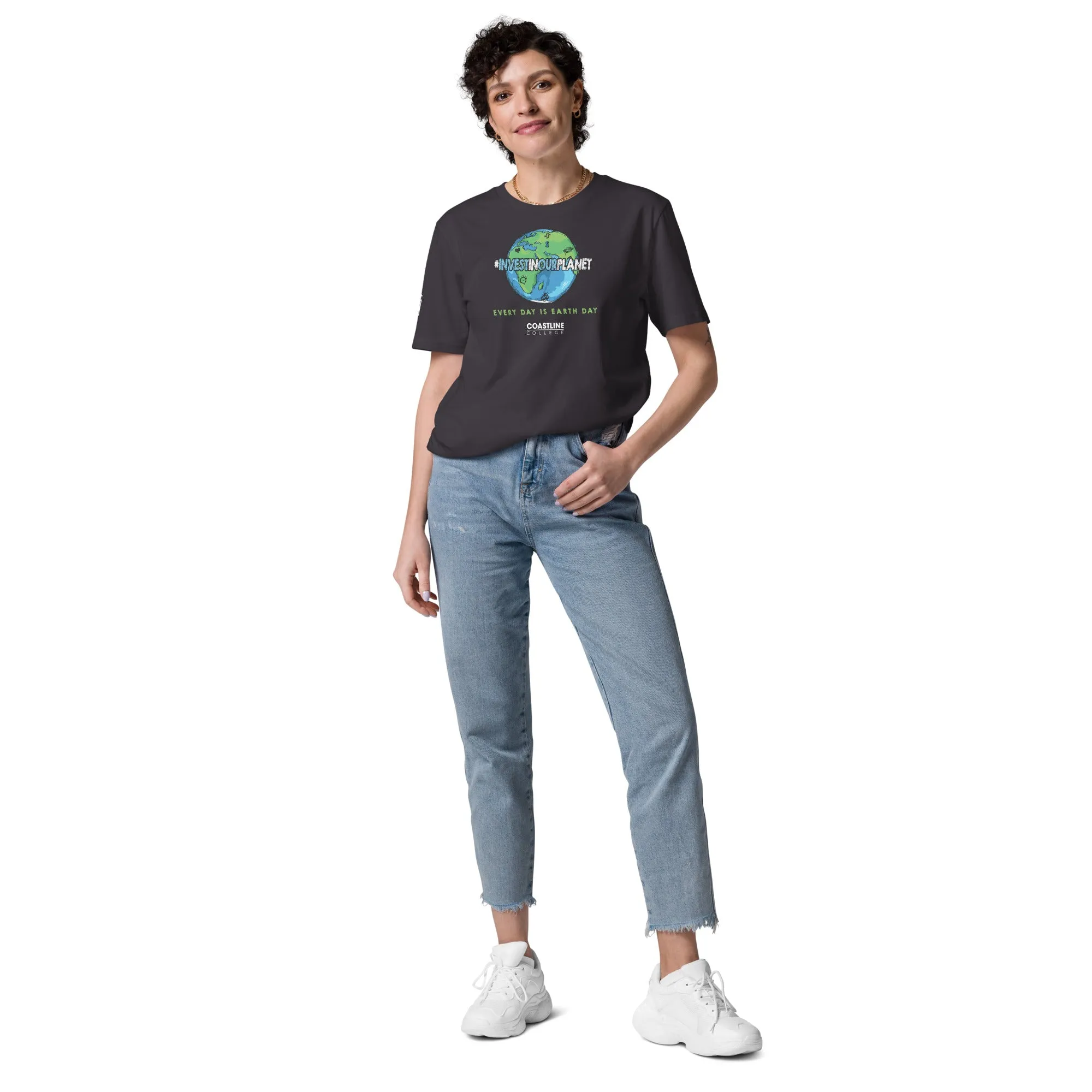 Coastline "Invest In Our Planet" Unisex organic cotton t-shirt (Dark Colors)