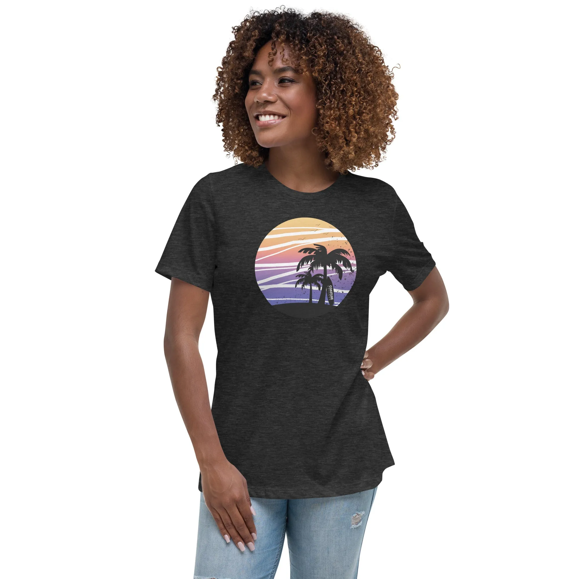 Coastline Summertime Sunset Women's Relaxed T-Shirt