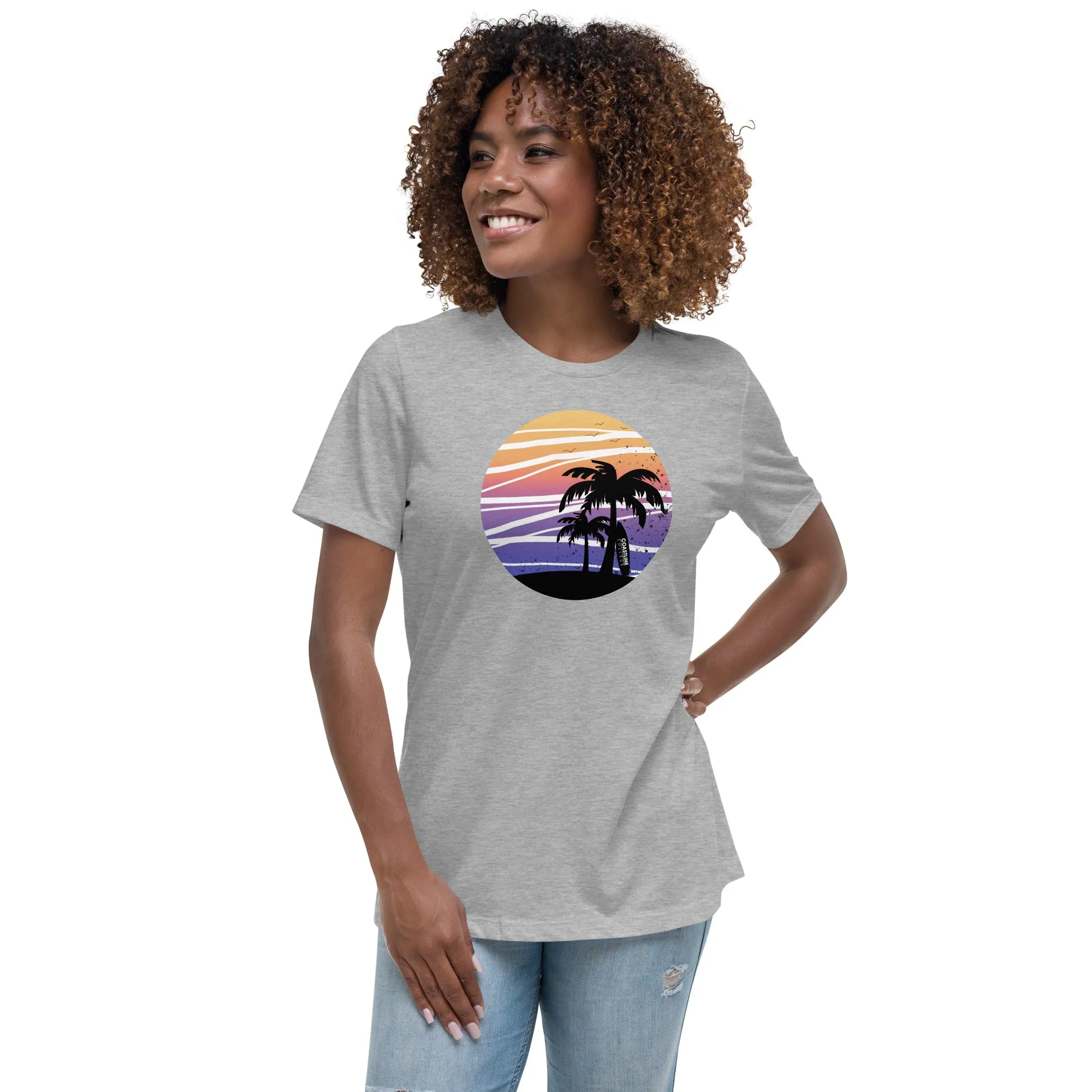 Coastline Summertime Sunset Women's Relaxed T-Shirt