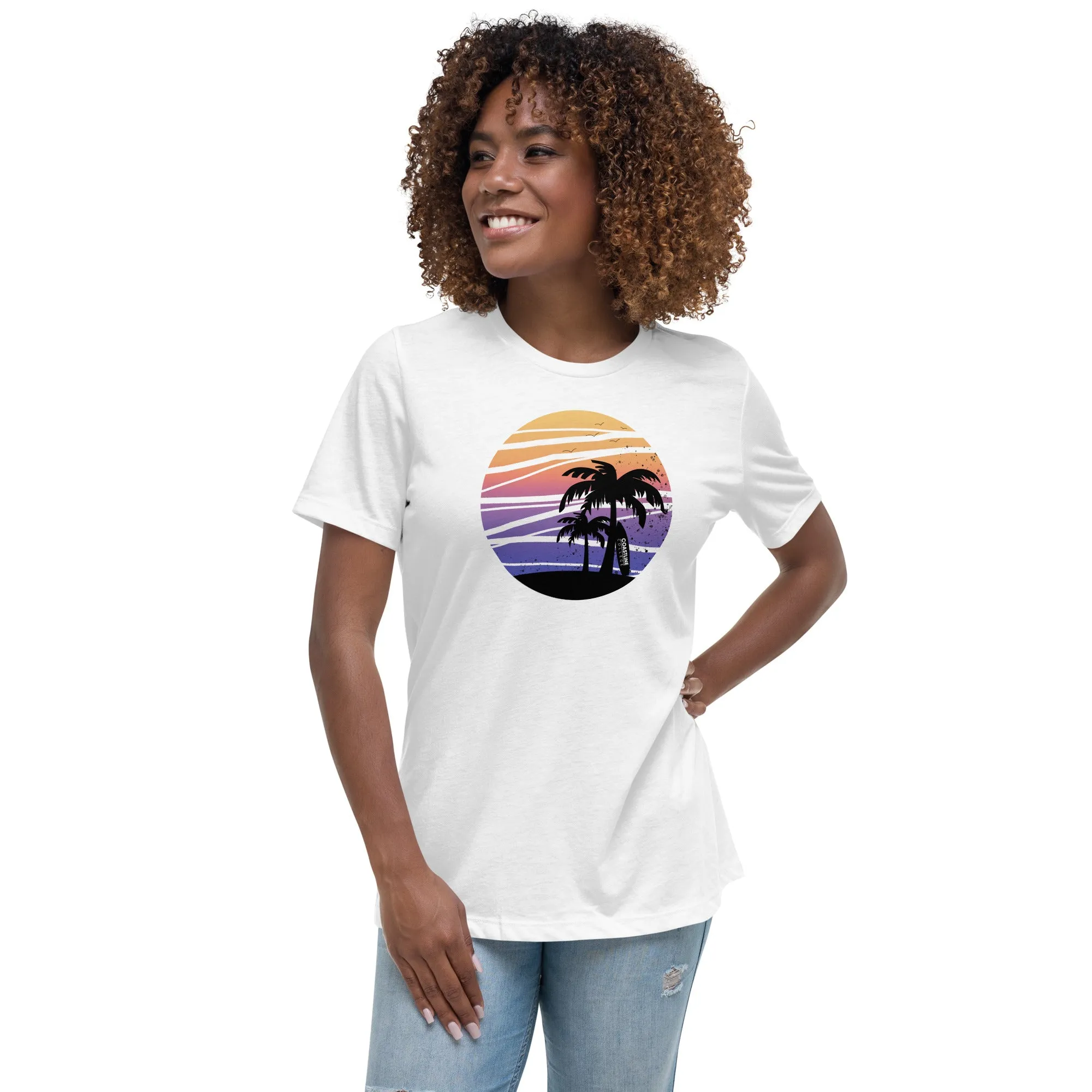 Coastline Summertime Sunset Women's Relaxed T-Shirt