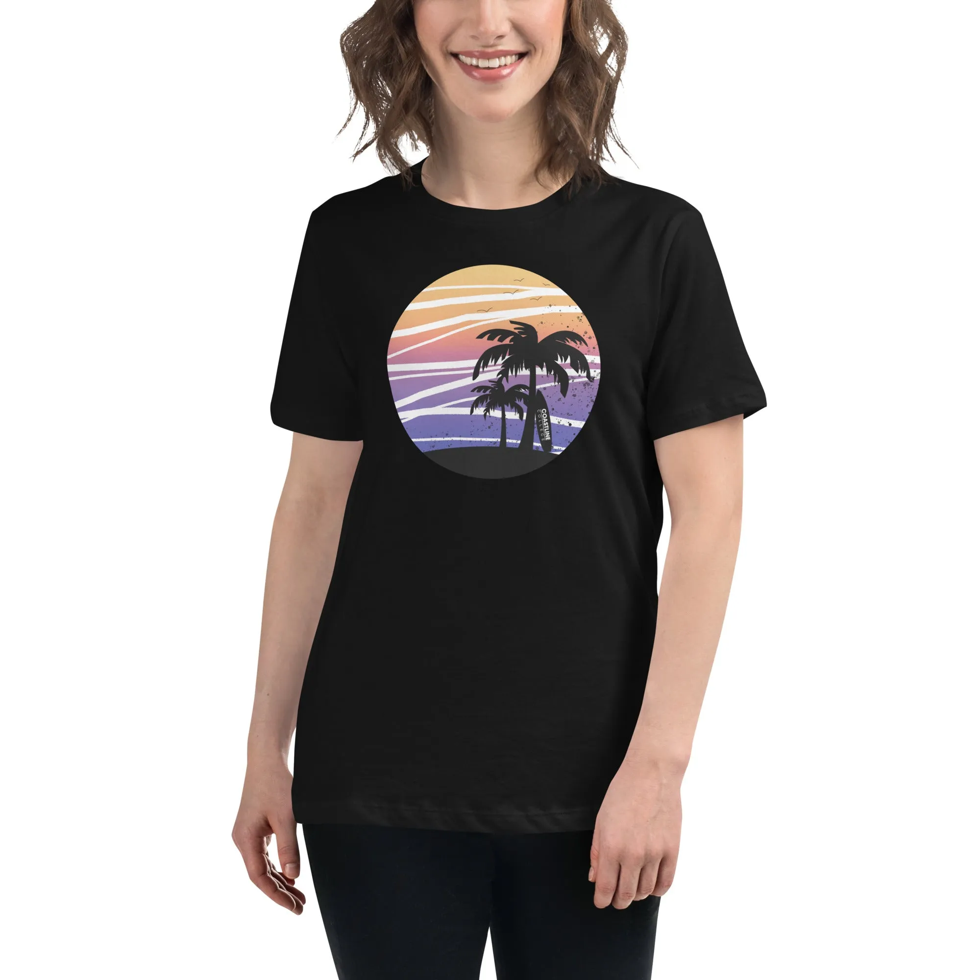 Coastline Summertime Sunset Women's Relaxed T-Shirt