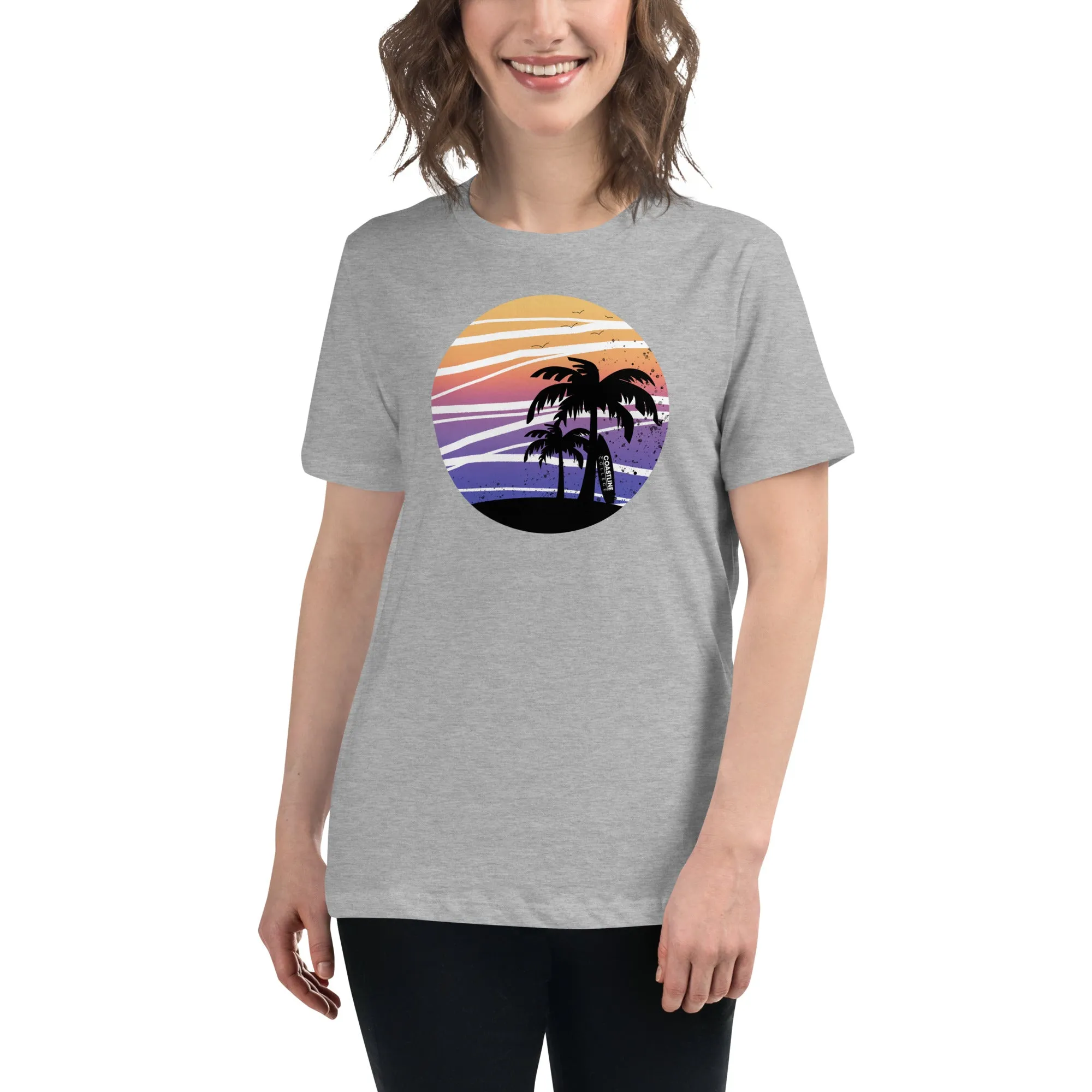 Coastline Summertime Sunset Women's Relaxed T-Shirt