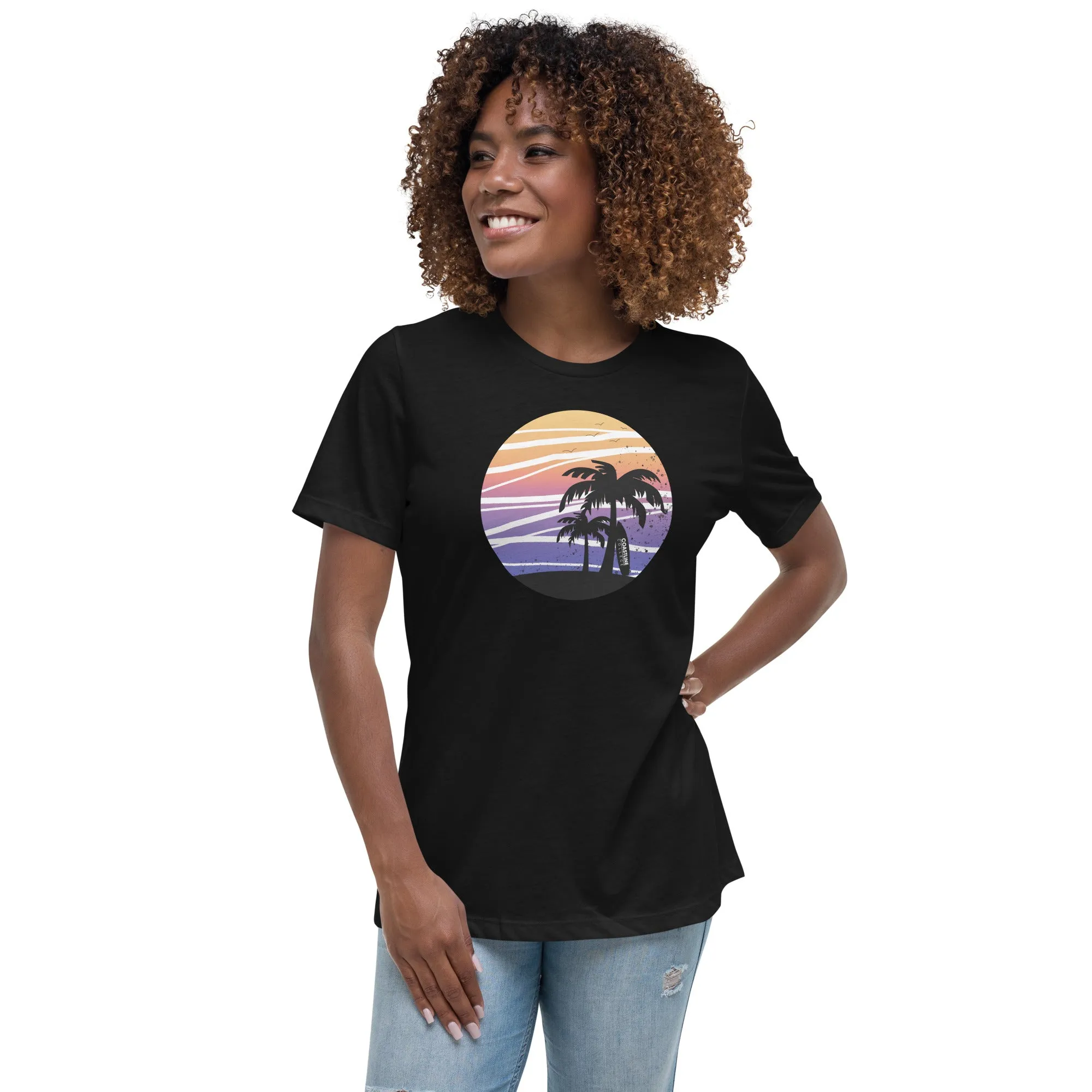 Coastline Summertime Sunset Women's Relaxed T-Shirt