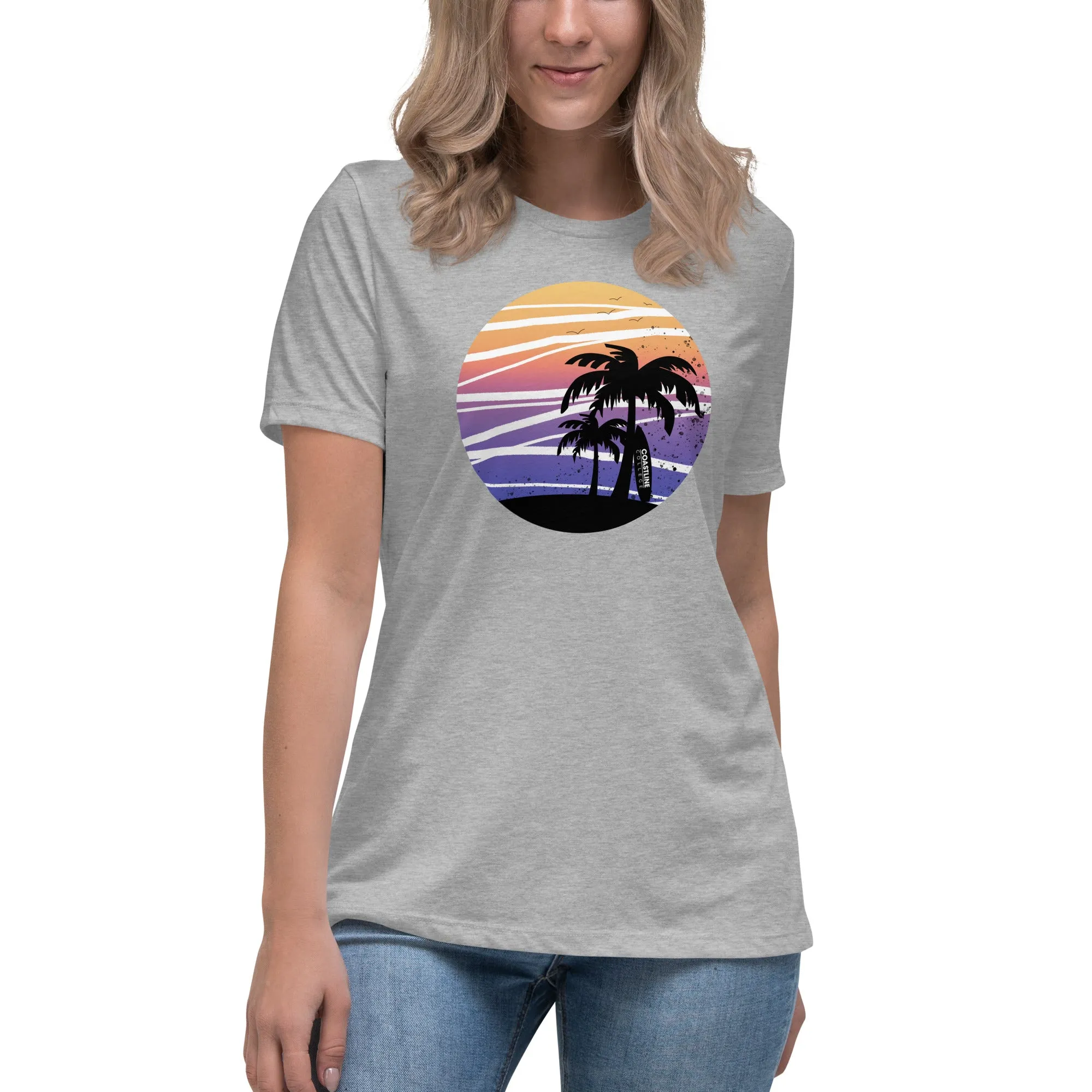 Coastline Summertime Sunset Women's Relaxed T-Shirt