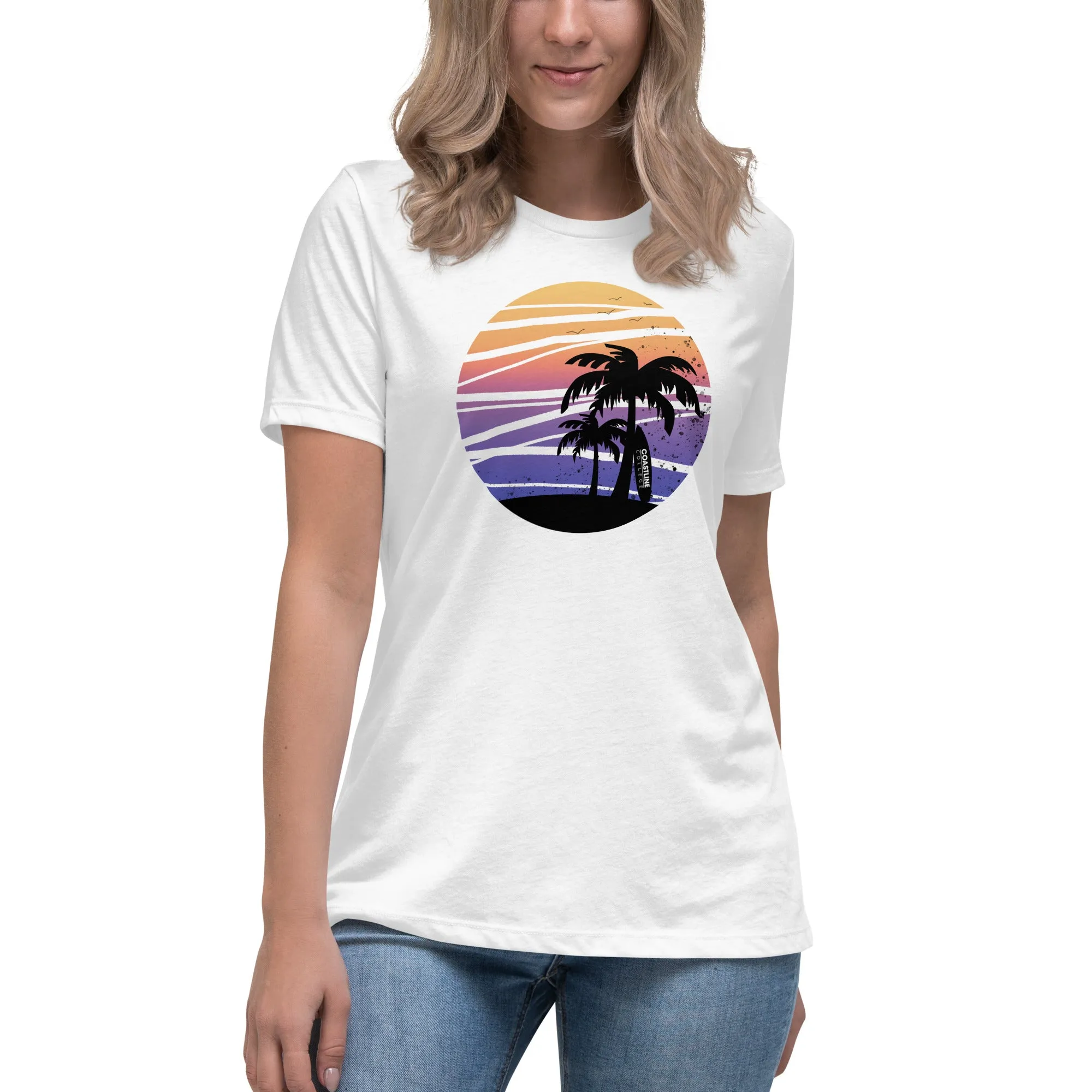 Coastline Summertime Sunset Women's Relaxed T-Shirt