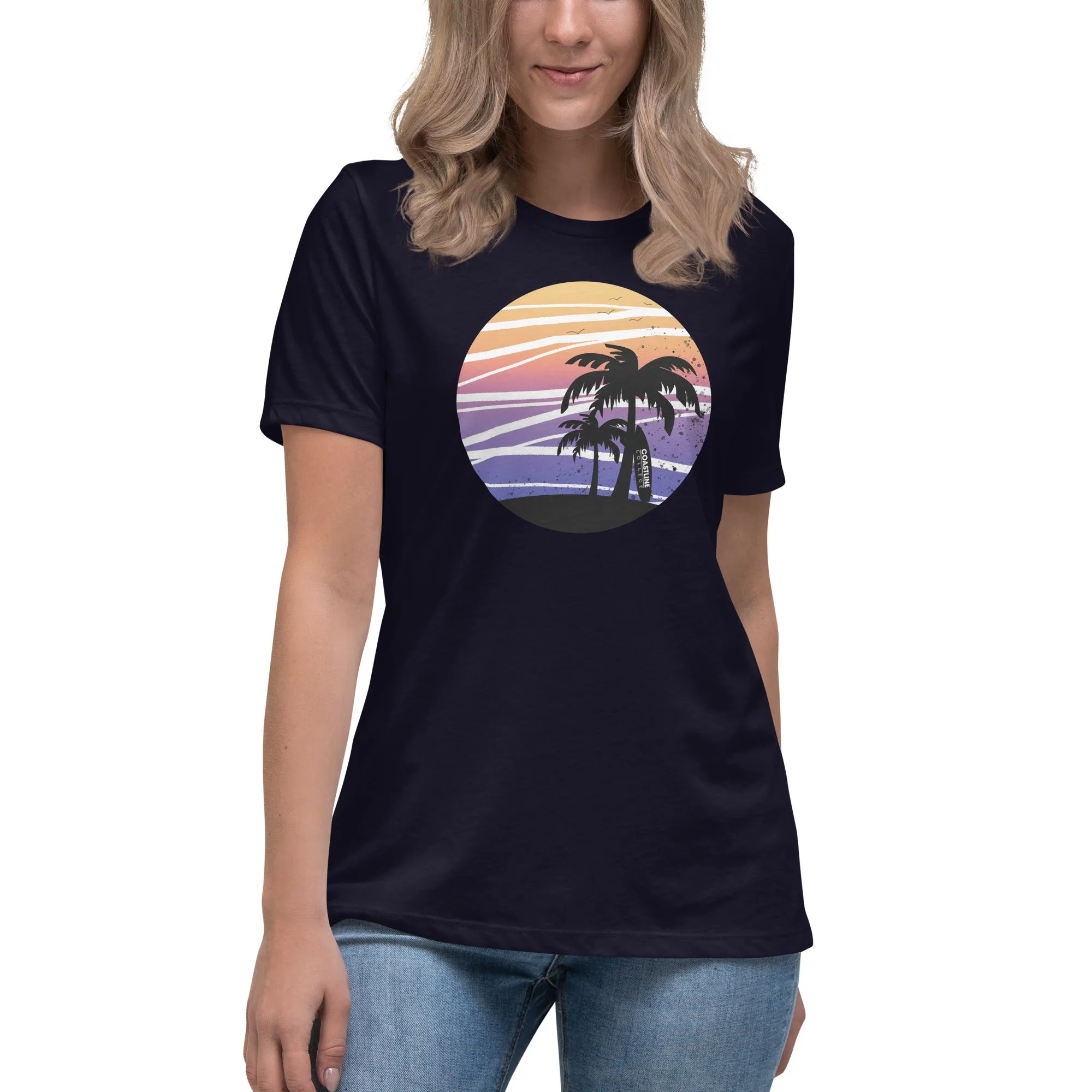 Coastline Summertime Sunset Women's Relaxed T-Shirt