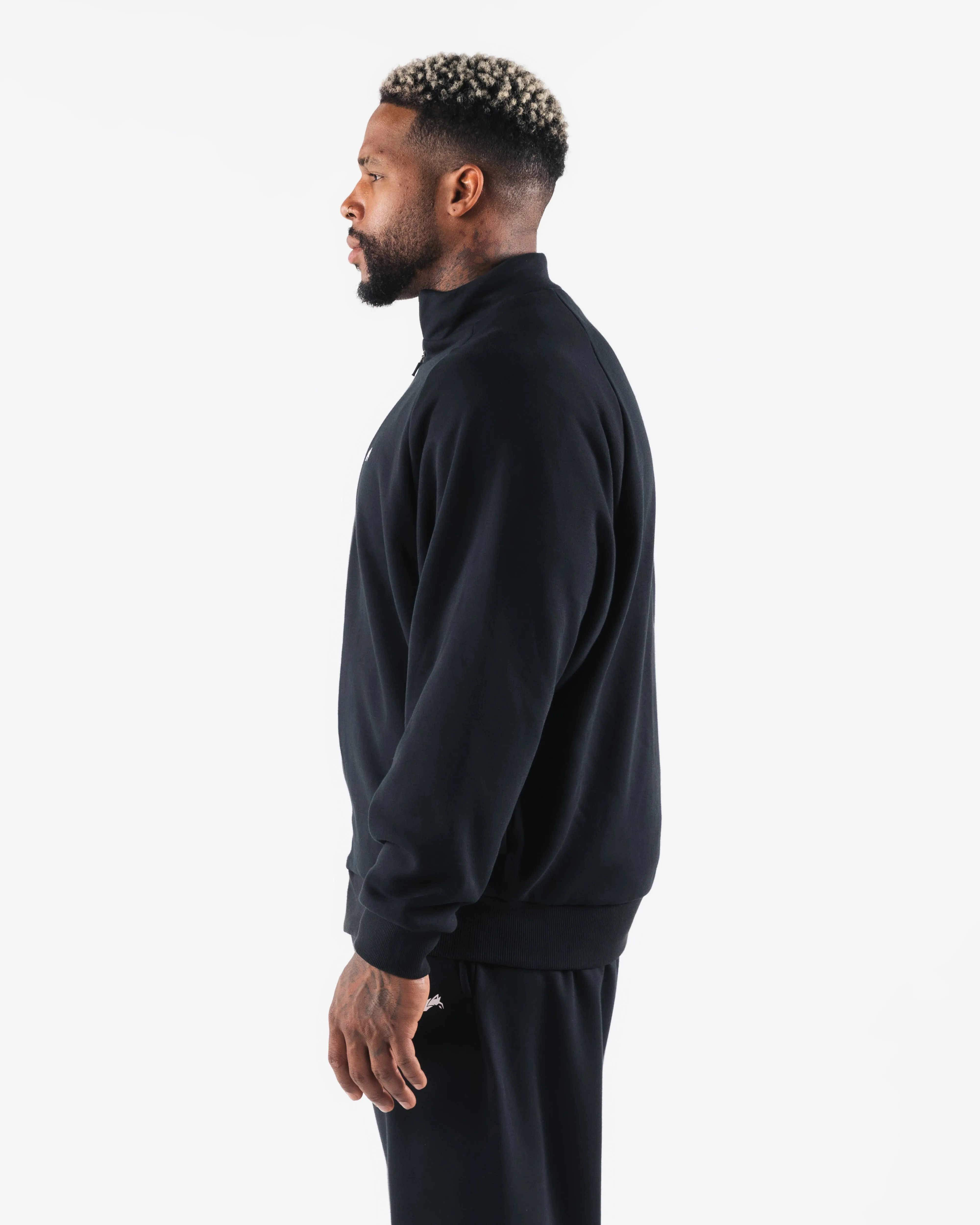 Crest Zip Up - Black