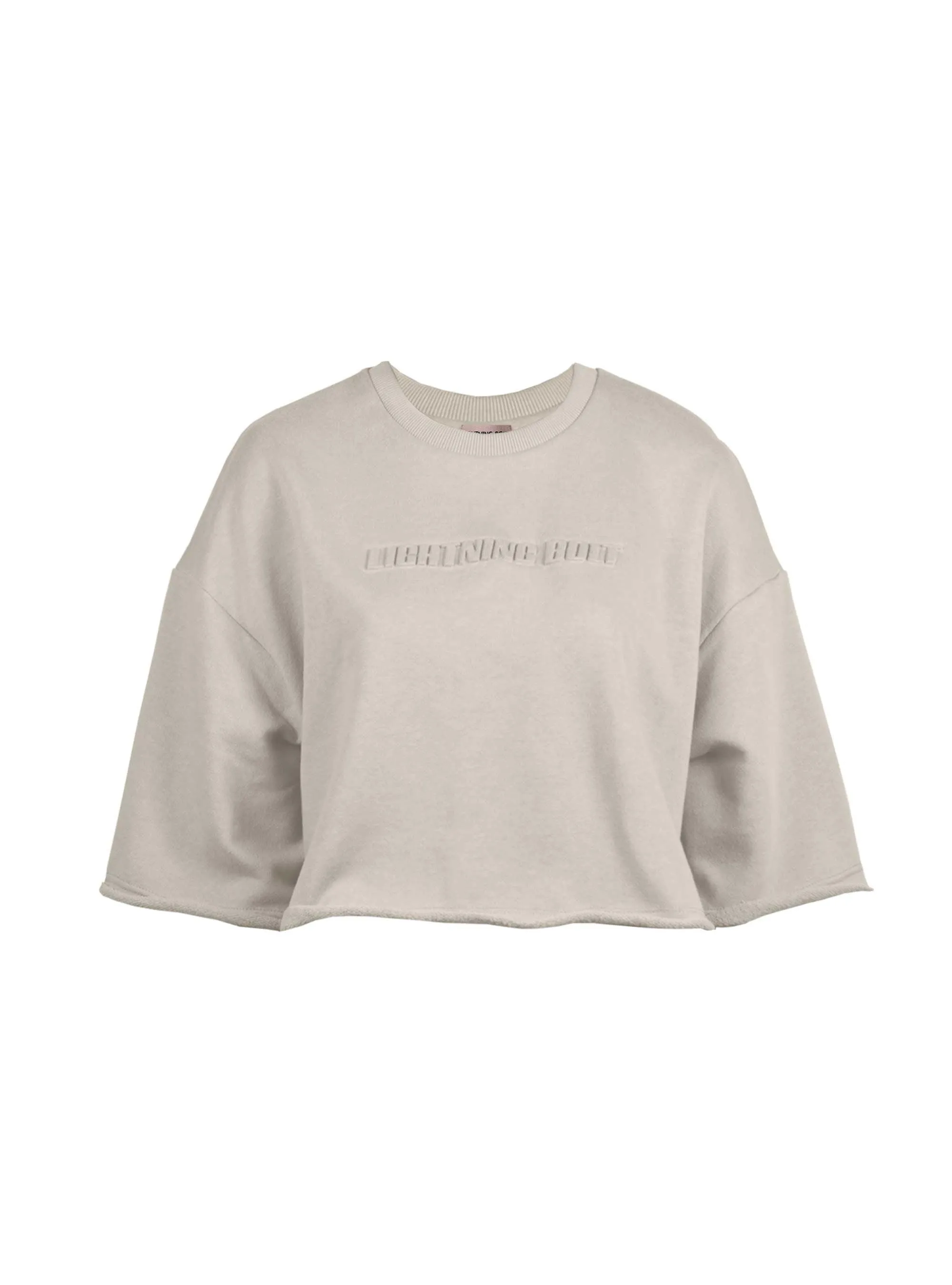 CROPPED T-SHIRT WITH RAW HEMS