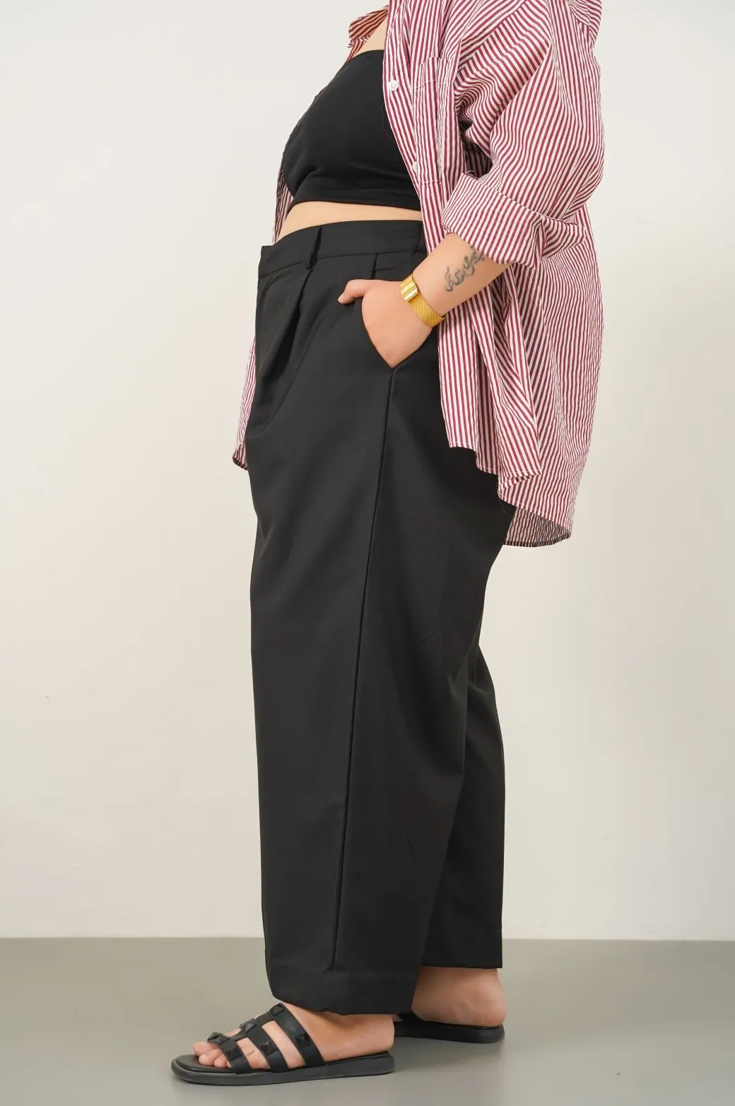 CURVE WIDE PANTS